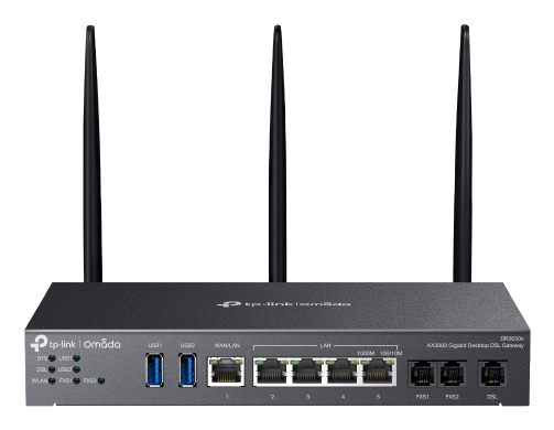 TP-Link Omada AX3000 routeur sans fil Gigabit Ethernet Bi-bande (2,4 GHz / 5 GHz) Noir TP-Link Omada AX3000 routeur sans fil Gigabit Ethernet Bi-bande (2,4 GHz / 5 GHz) Noir
