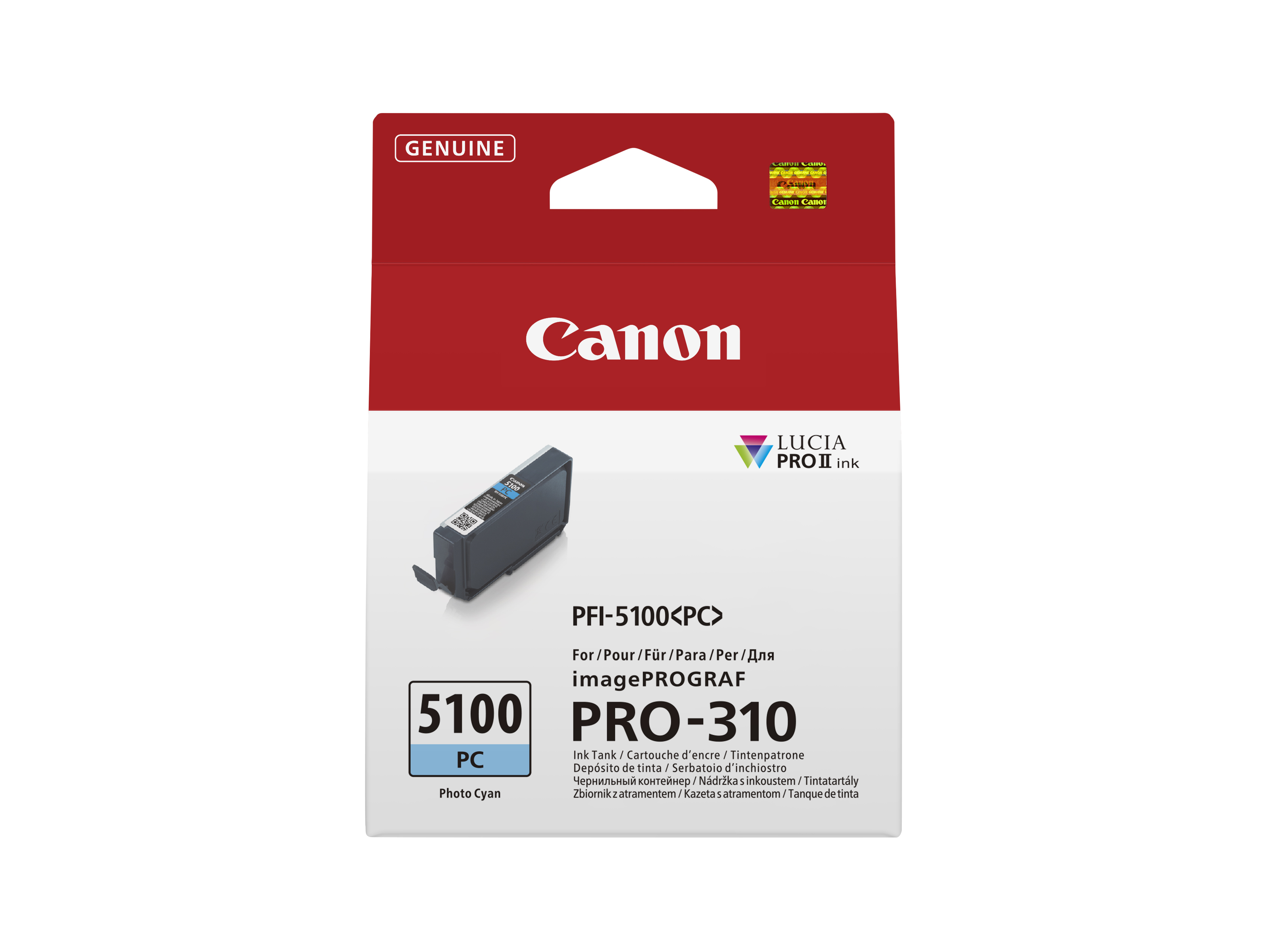 Canon PFI-5100 PC cartouche d'encre 1 pièce(s) Original Photo cyan Canon PFI-5100 PC cartouche d'encre 1 pièce(s) Original Photo cyan