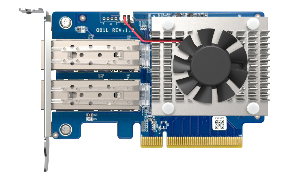 QNAP Carte d'extension réseau double port SFP+ 10 GbE