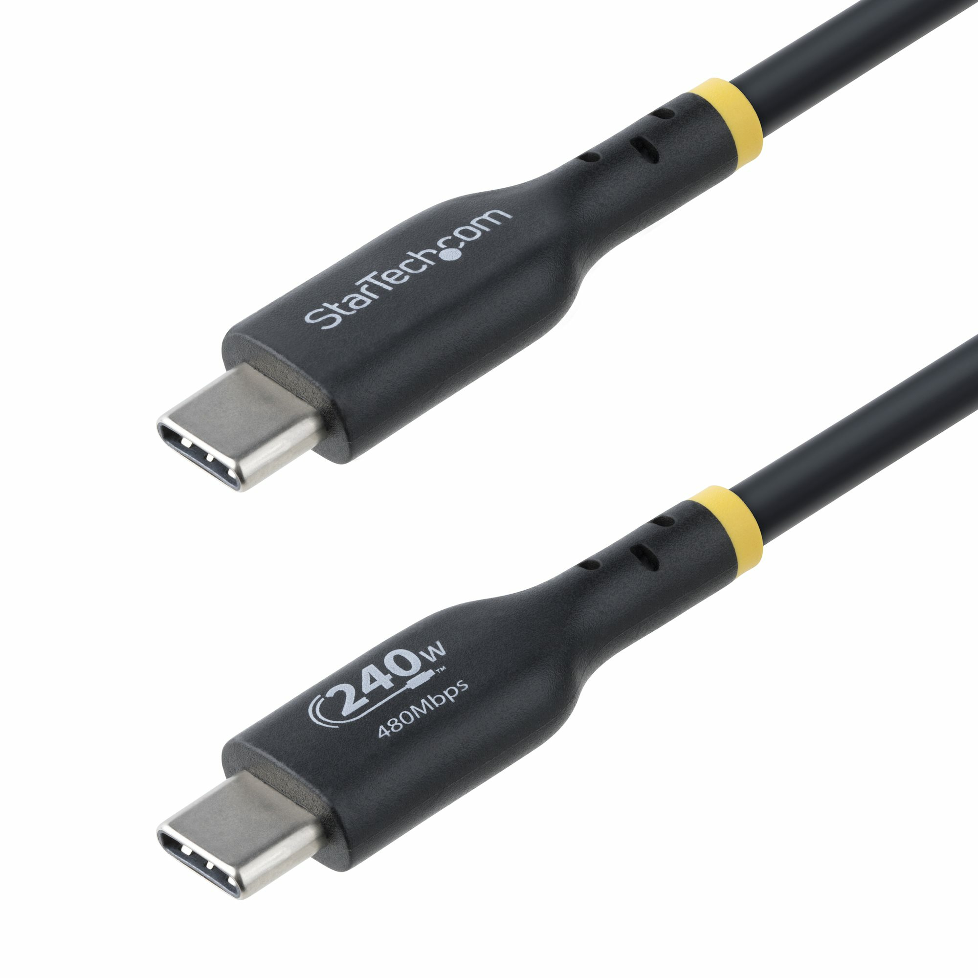 StarTech.com Câble de Recharge USB-C de 4m, Cordon USB-C Certifié USB-IF, 240W PD EPR, Câble Chargeur USB 2.0 Type-C pour Ordinateur Portable, Câble de Transfert de Données USB-C, Gaine TPE, M/M StarTech.com Câble de Recharge USB-C de 4m, Cordon USB-C Certifié USB-IF, 240W PD EPR, Câble Chargeur USB 2.0 Type-C pour Ordinateur Portable, Câble de Transfert de Données USB-C, Gaine TPE, M/M
