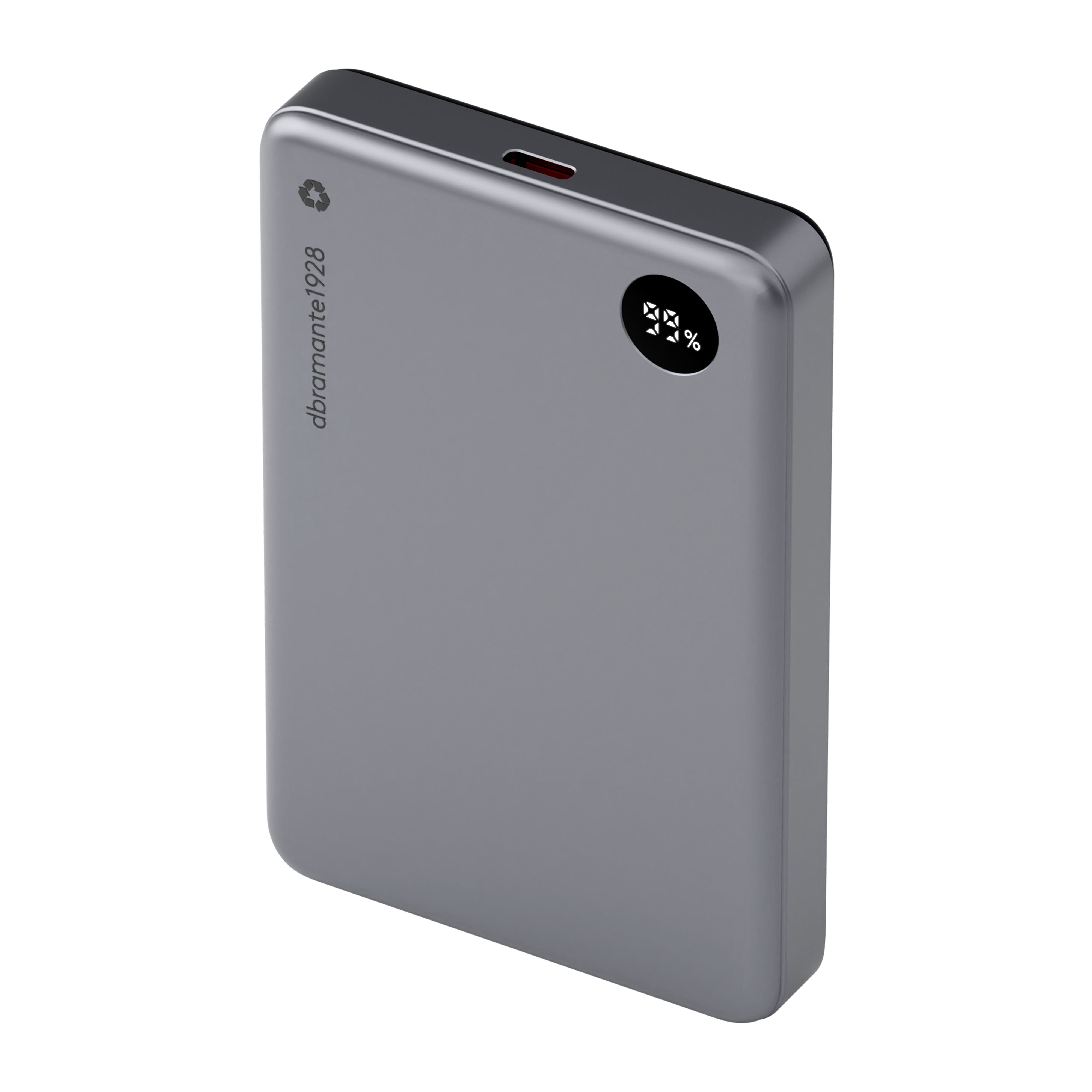 dbramante1928 CP10SLBL7178 banque d'alimentation électrique 10000 mAh Recharge sans fil Gris