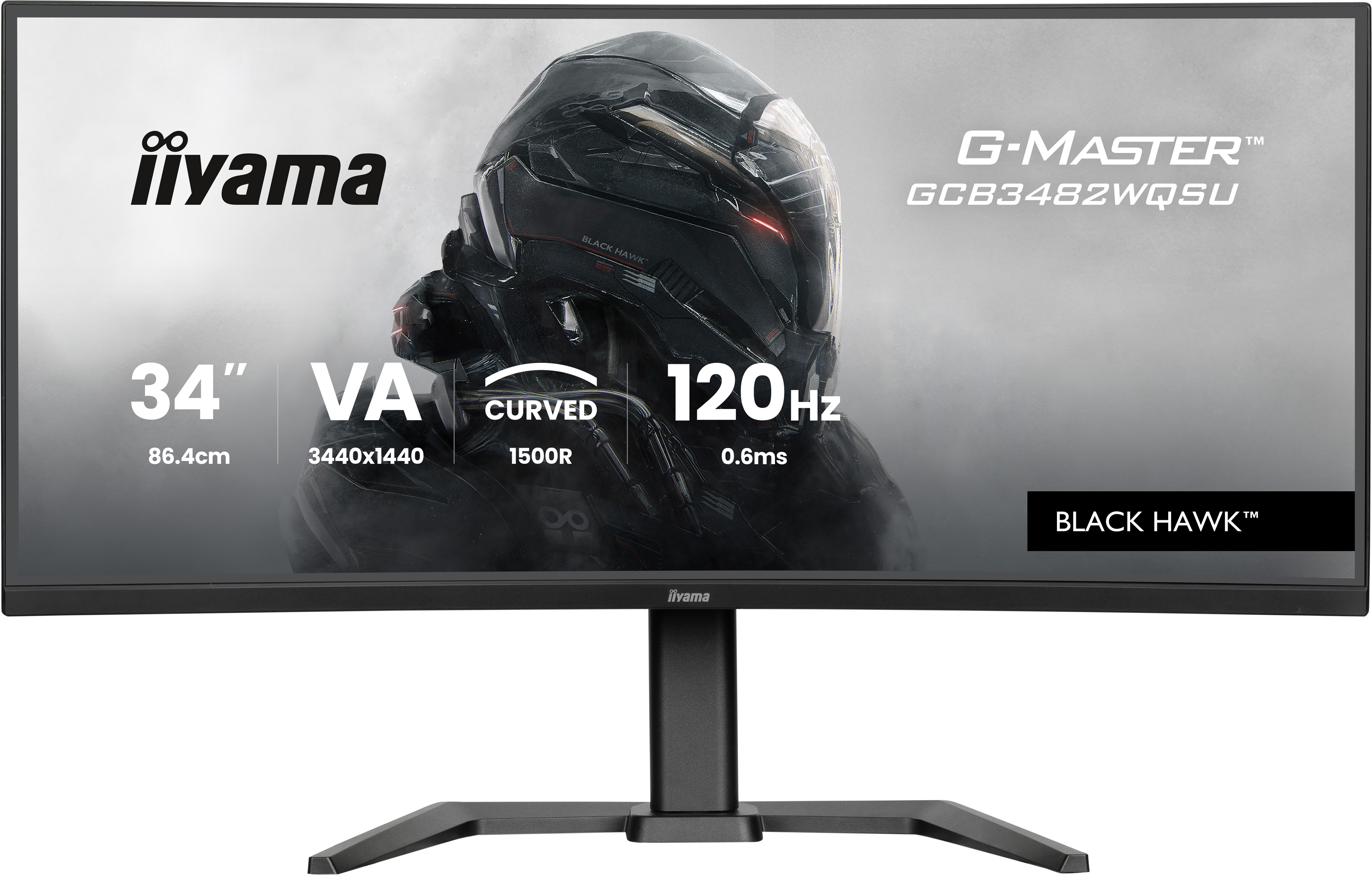 iiyama GCB3482WQSU-B1 écran plat de PC 86,4 cm (34") 1440 x 3440 pixels UltraWide Quad HD LED Noir