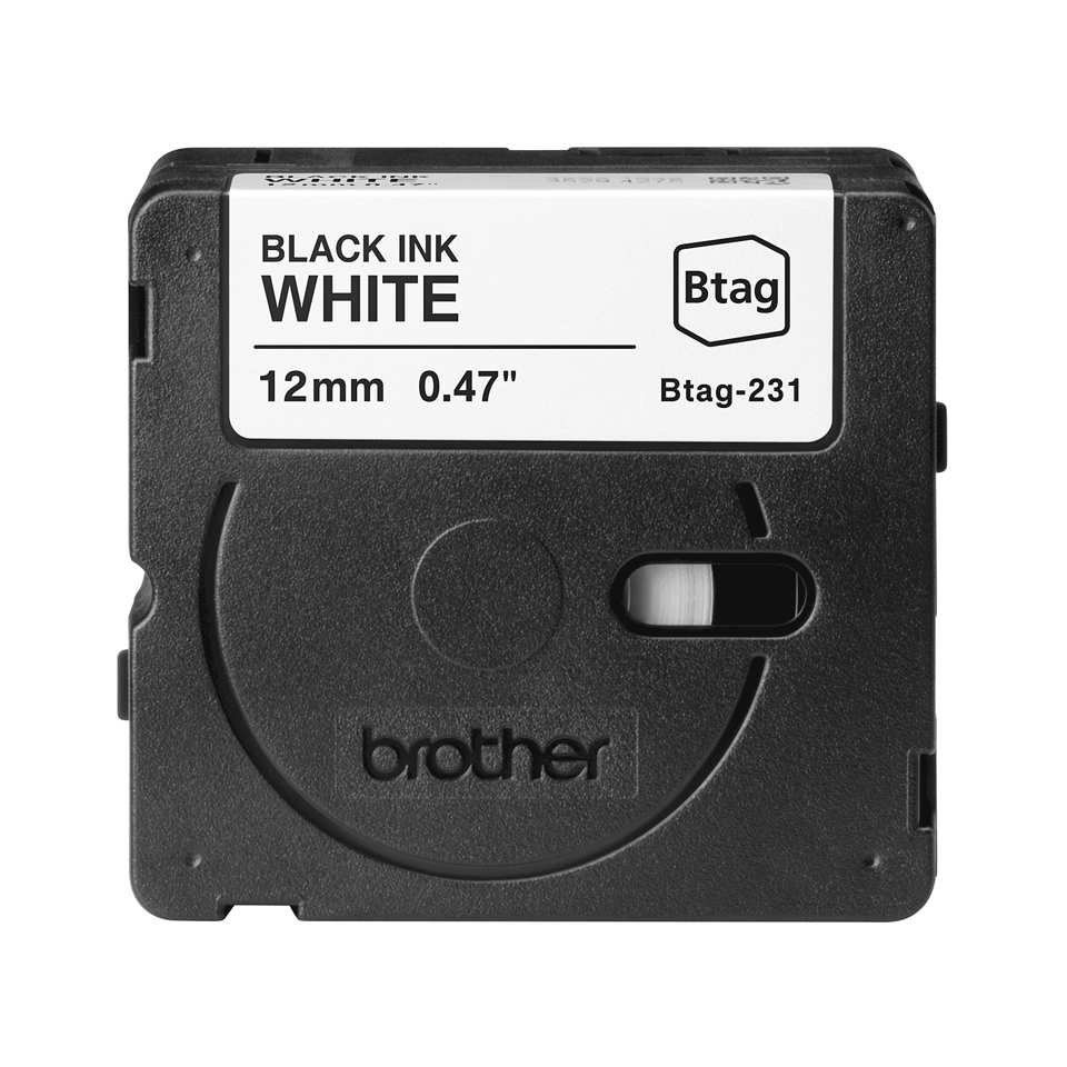 Brother BTAG-231 ruban d'étiquette Noir sur blanc Brother BTAG-231 ruban d'étiquette Noir sur blanc