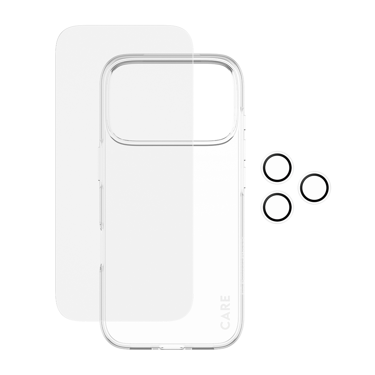  CARE by ® 3-in-1 Fashionable Combo Bundle iPhone 17 Pro Protection d'écran transparent Apple 1 pièce(s)
