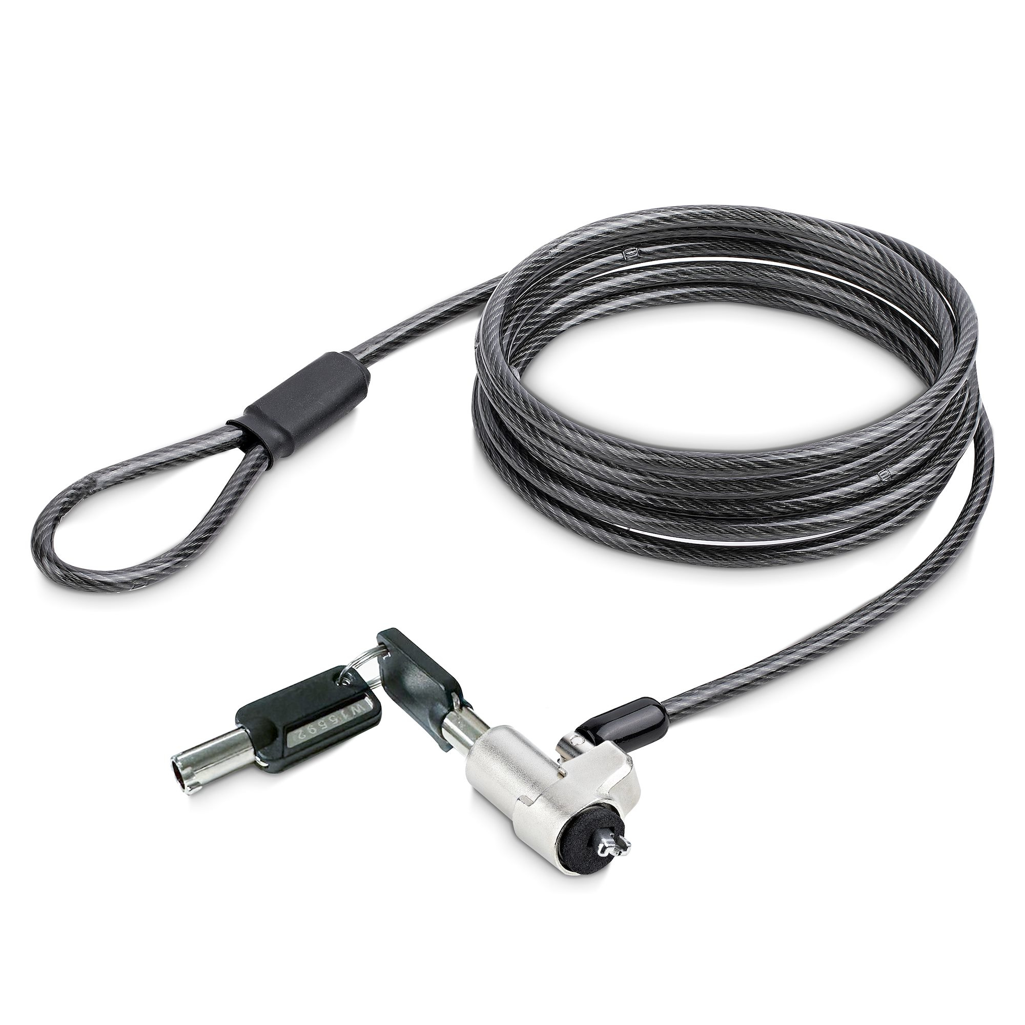 StarTech.com NBLWK-LAPTOP-LOCK câble antivol Noir, Argent 2 m StarTech.com NBLWK-LAPTOP-LOCK câble antivol Noir, Argent 2 m