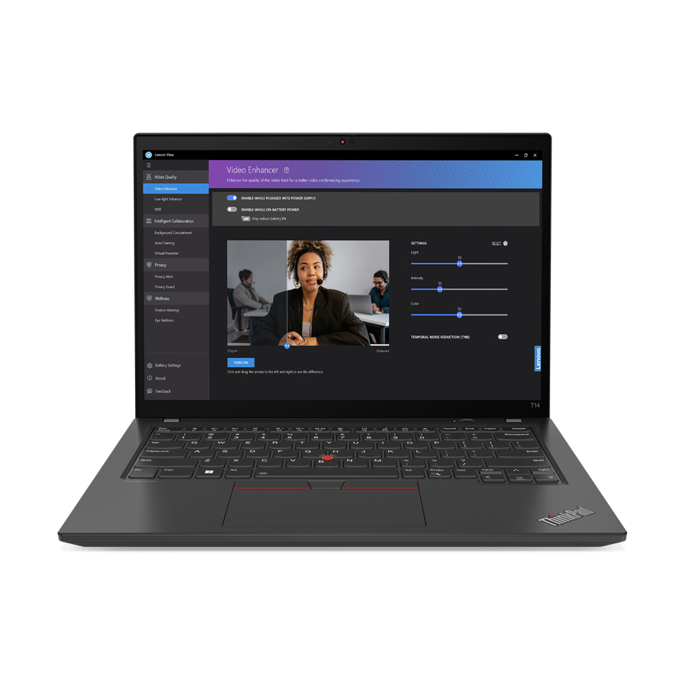 Lenovo ThinkPad T14 Ordinateur portable 35,6 cm (14") WUXGA Intel® Core™ i7 i7-1355U 32 Go DDR5-SDRAM 1 To SSD Wi-Fi 6E (802.11ax) Windows 11 Pro Noir