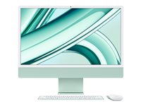 Apple iMac Apple M 59,7 cm (23.5") 4480 x 2520 pixels 8 Go 256 Go SSD PC All-in-One macOS Sonoma Wi-Fi 6E (802.11ax) Vert