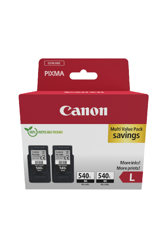 Canon PG-540L cartouche d'encre 2 pièce(s) Original High (L) Yield Noir Canon PG-540L cartouche d'encre 2 pièce(s) Original High (L) Yield Noir