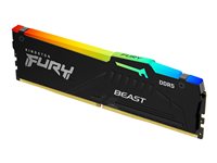 Kingston Technology FURY Beast RGB module de mémoire 16 Go 1 x 16 Go DDR5 5600 MHz Kingston Technology FURY Beast RGB module de mémoire 16 Go 1 x 16 Go DDR5 5600 MHz