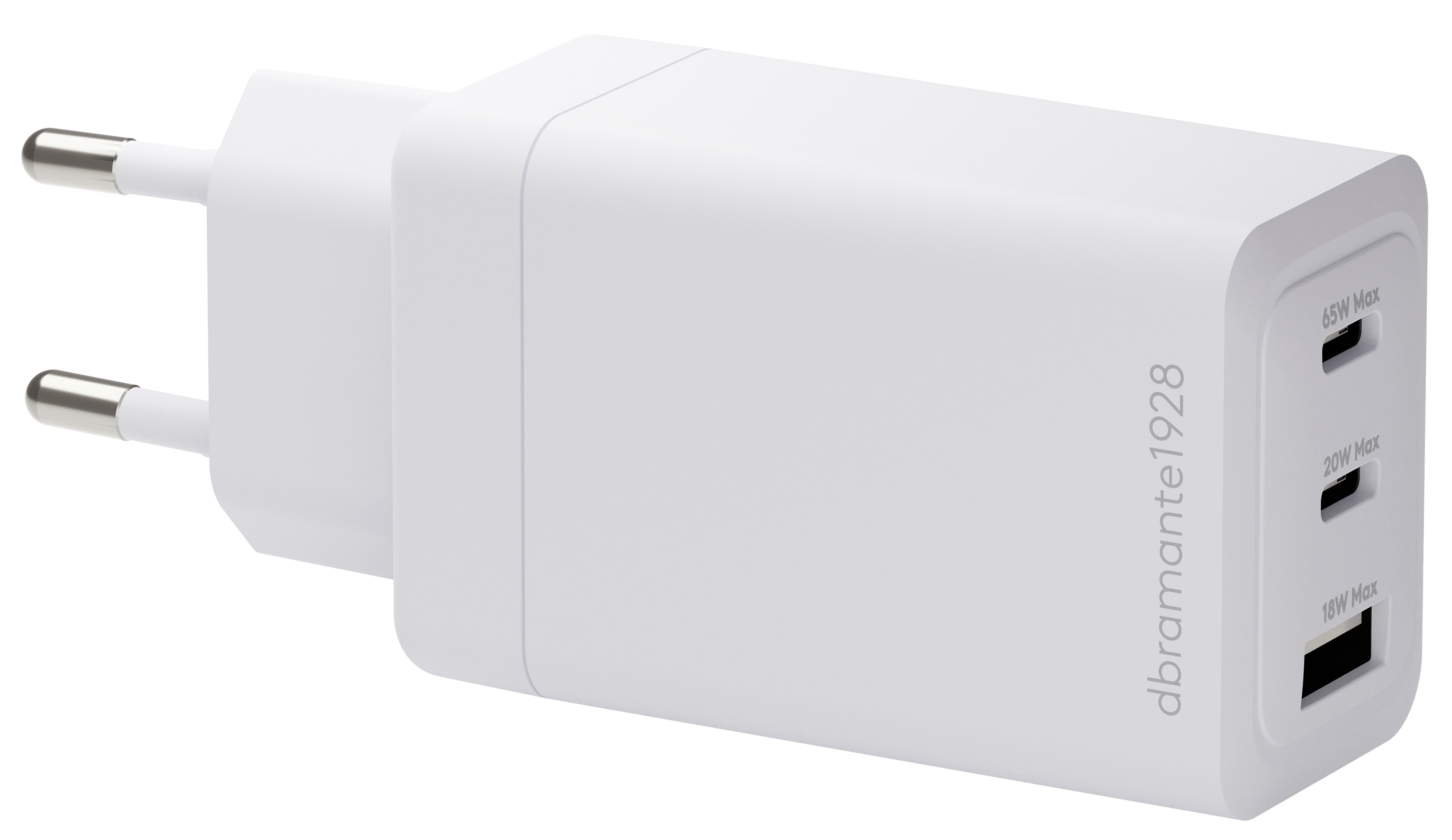 dbramante1928 CI65EUBL7232 chargeur d'appareils mobiles Ordinateur portable, Smartphone, Tablette Blanc Secteur Charge rapide Intérieure