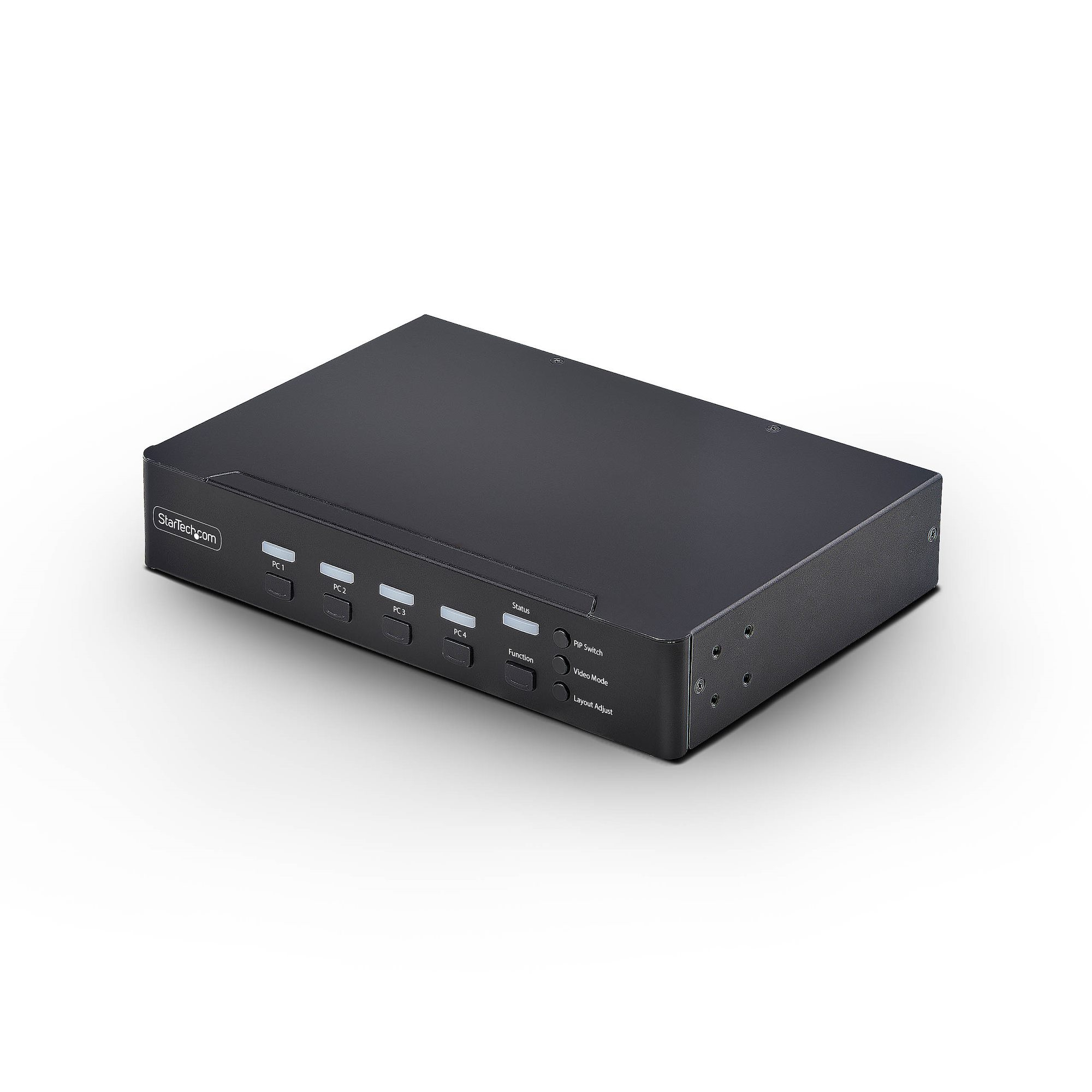 StarTech.com Switch KVM DisplayPort à 4 Ports avec Fonction Mouse Roaming et Multi-View / Picture-in-Picture, 4K 60 Hz, Hub USB 3.0 (5 Gbps), Contrôle par Raccourcis Clavier, Conforme TAA
