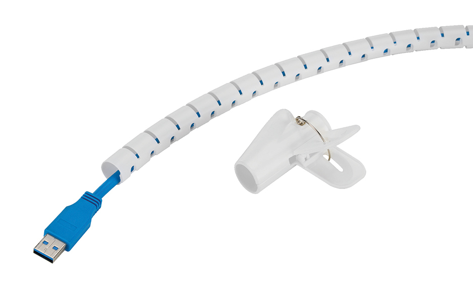 Neomounts ADS06-140WH Gaine de câble - pour 1-3 câbles - universelle