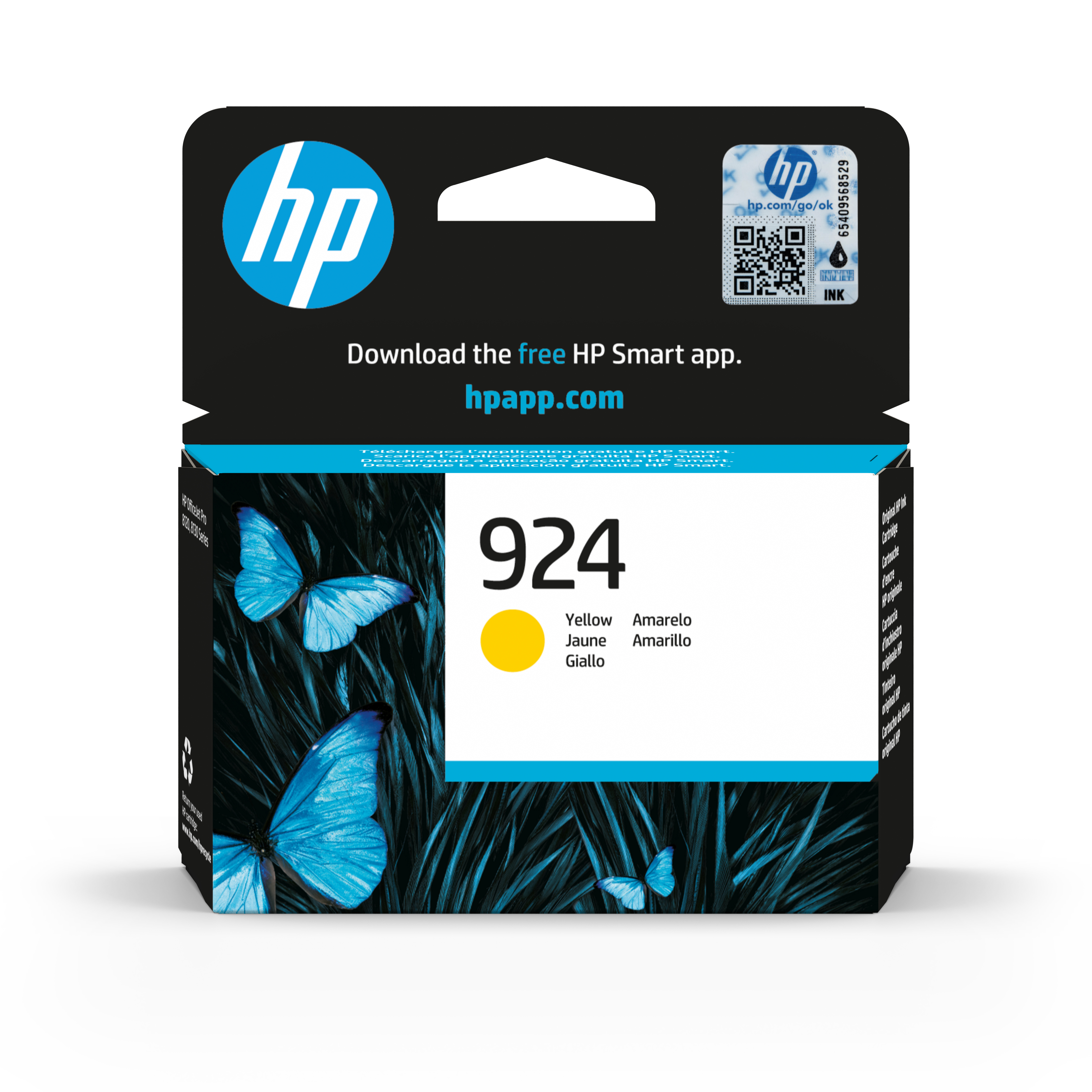 HP 924 Cartouche Encre Authentique Jaune HP 924 Cartouche Encre Authentique Jaune