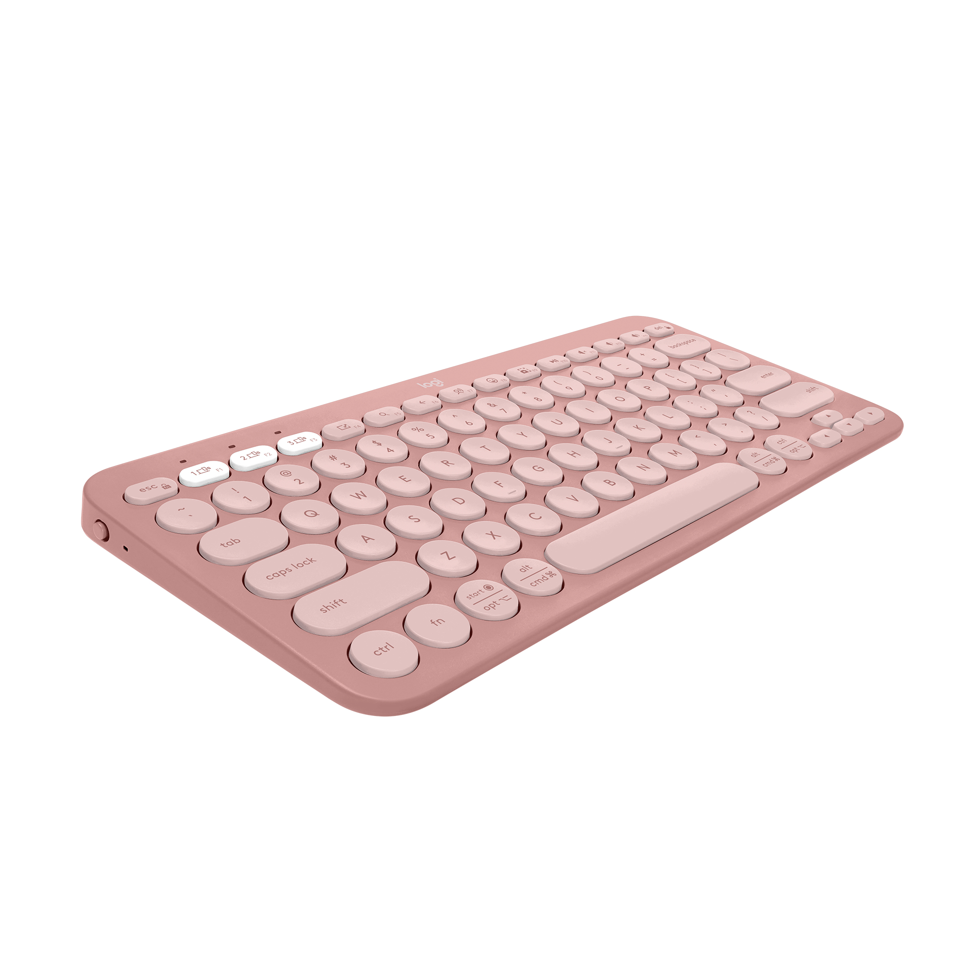 Logitech Pebble Keys 2 K380s clavier RF sans fil + Bluetooth QWERTY US International Rose