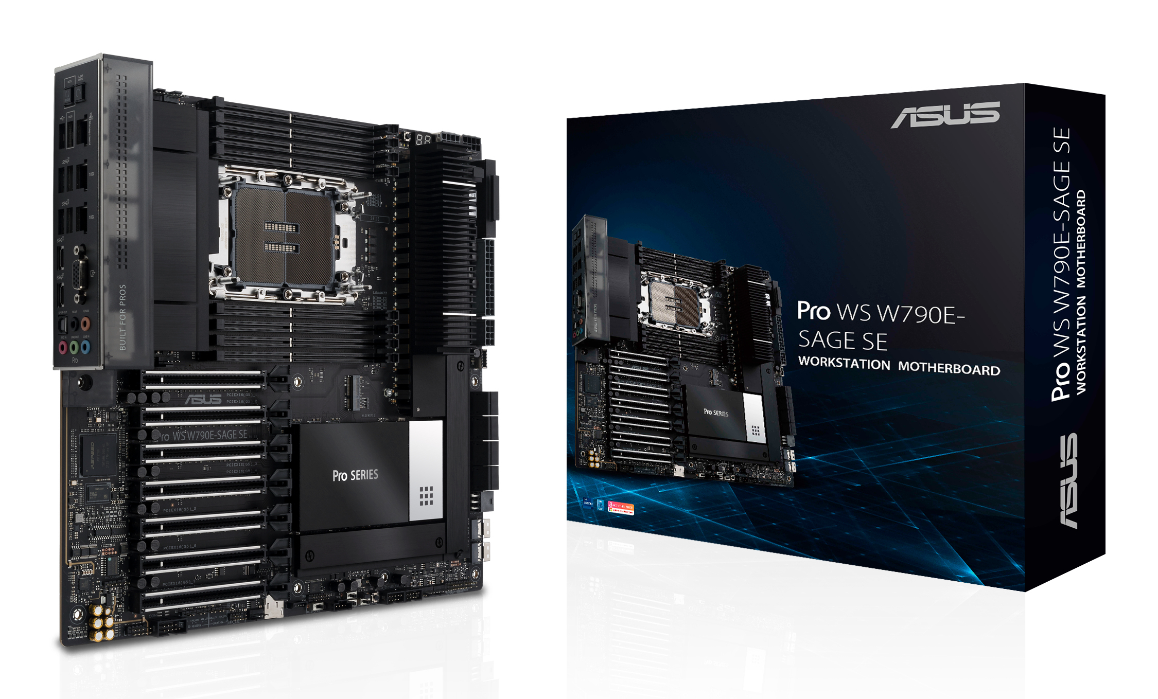 ASUS PRO WS W790E-SAGE SE Intel W790 LGA 4677 (Socket E) EEB ASUS PRO WS W790E-SAGE SE Intel W790 LGA 4677 (Socket E) EEB