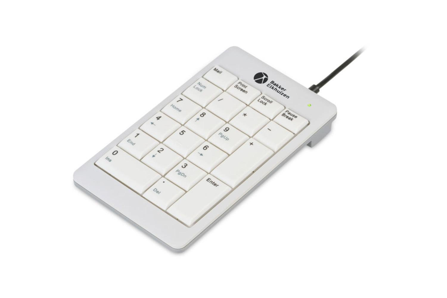 BakkerElkhuizen UltraBoard 955 V2 Numeric clavier numérique PC portable/de bureau USB Gris foncé, Gris clair