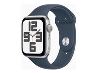 Apple Watch SE OLED 44 mm Numérique 368 x 448 pixels Écran tactile Argent Wifi GPS (satellite)