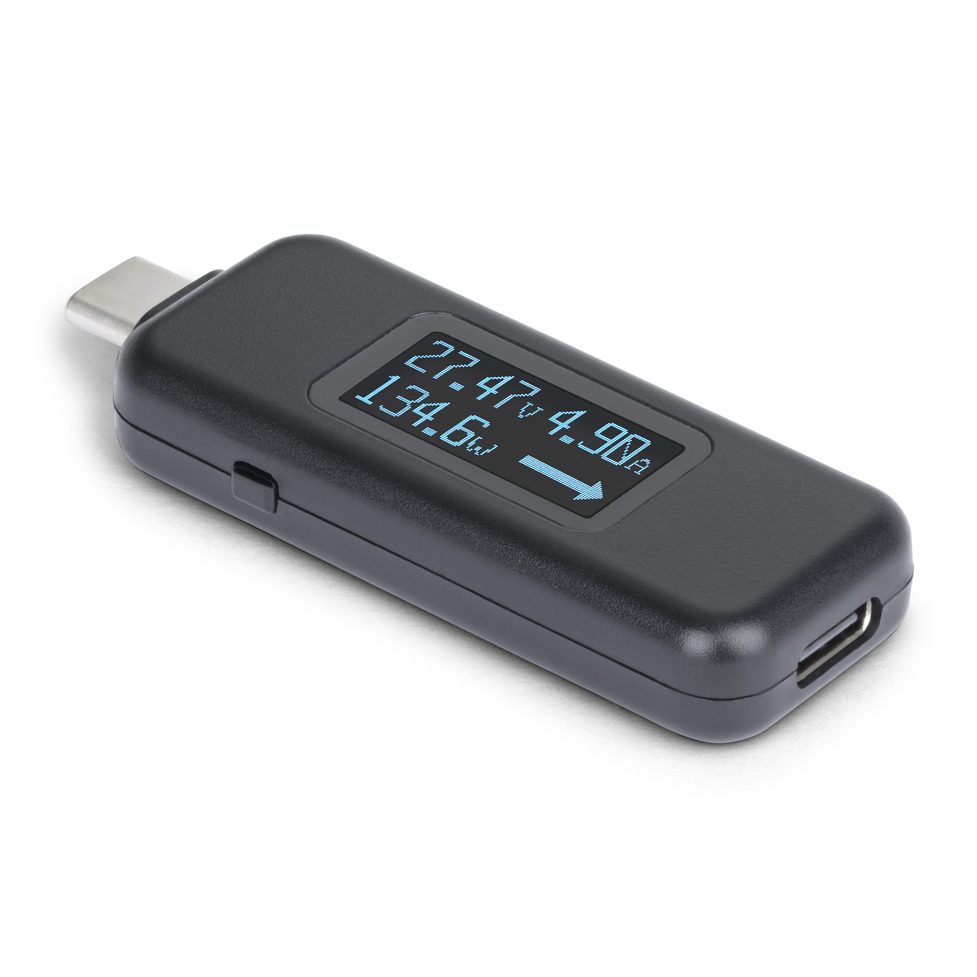 StarTech.com Testeur de Puissance USB-C, Multimètre Numérique, Voltmètre et Ampèremètre Bidirectionnel, Jusqu'à 240W PD EPR, Testeur de Puissance Portable pour Câble et Port USB-C StarTech.com Testeur de Puissance USB-C, Multimètre Numérique, Voltmètre et Ampèremètre Bidirectionnel, Jusqu'à 240W PD EPR, Testeur de Puissance Portable pour Câble et Port USB-C