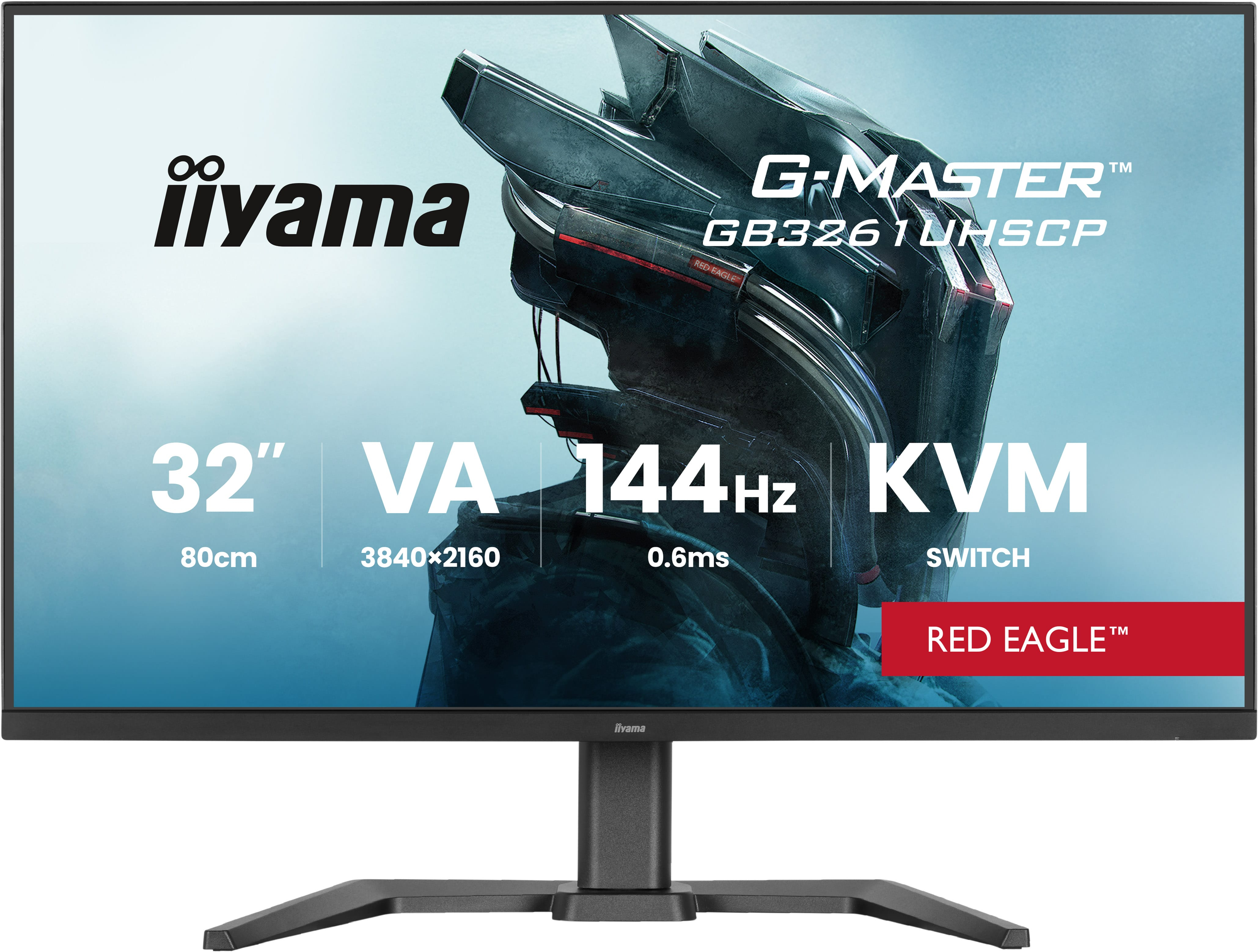 iiyama G-MASTER GB3261UHSCP-B1 écran plat de PC 80 cm (31.5") 3840 x 2160 pixels 4K Ultra HD Noir
