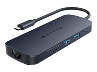HYPER HD4004GL hub & concentrateur USB 3.2 Gen 1 (3.1 Gen 1) Type-C 10000 Mbit/s Bleu, Gris HYPER HD4004GL hub & concentrateur USB 3.2 Gen 1 (3.1 Gen 1) Type-C 10000 Mbit/s Bleu, Gris