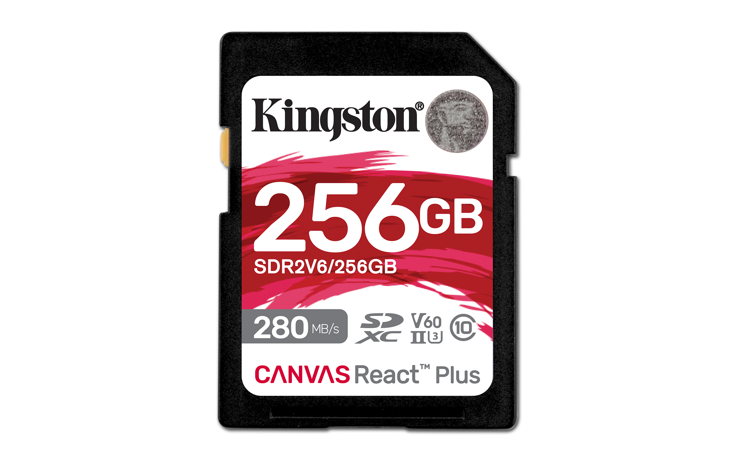 Kingston Technology 256GB Canvas React Plus SDXC UHS-II 280R/150W U3 V60 for Full HD/4K Kingston Technology 256GB Canvas React Plus SDXC UHS-II 280R/150W U3 V60 for Full HD/4K