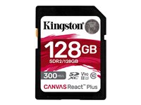 Kingston Technology Canvas React Plus 128 Go SD UHS-II Classe 10 Kingston Technology Canvas React Plus 128 Go SD UHS-II Classe 10