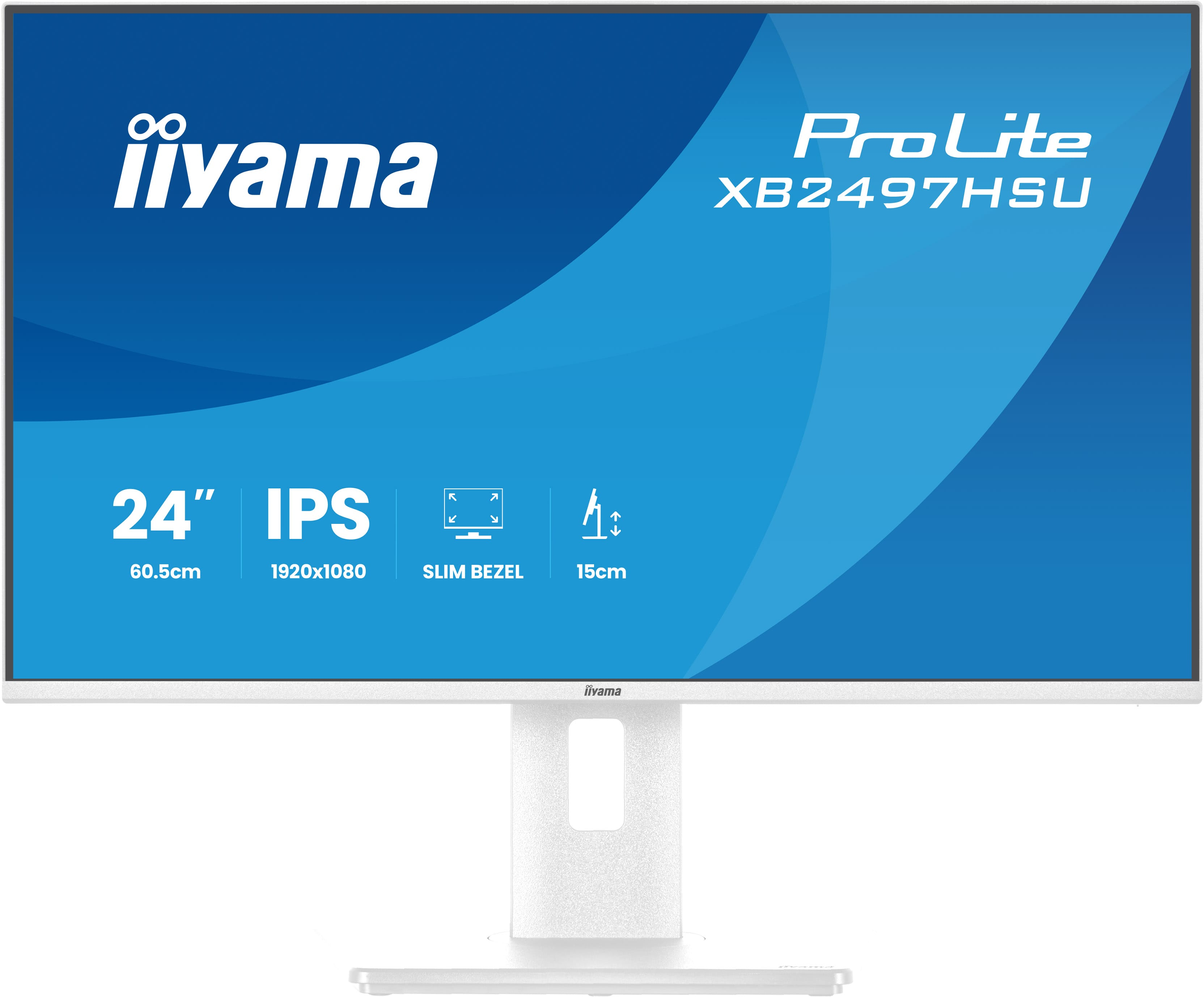 iiyama ProLite XB2497HSU-W1 écran plat de PC 60,5 cm (23.8") 1920 x 1080 pixels Full HD LED Blanc