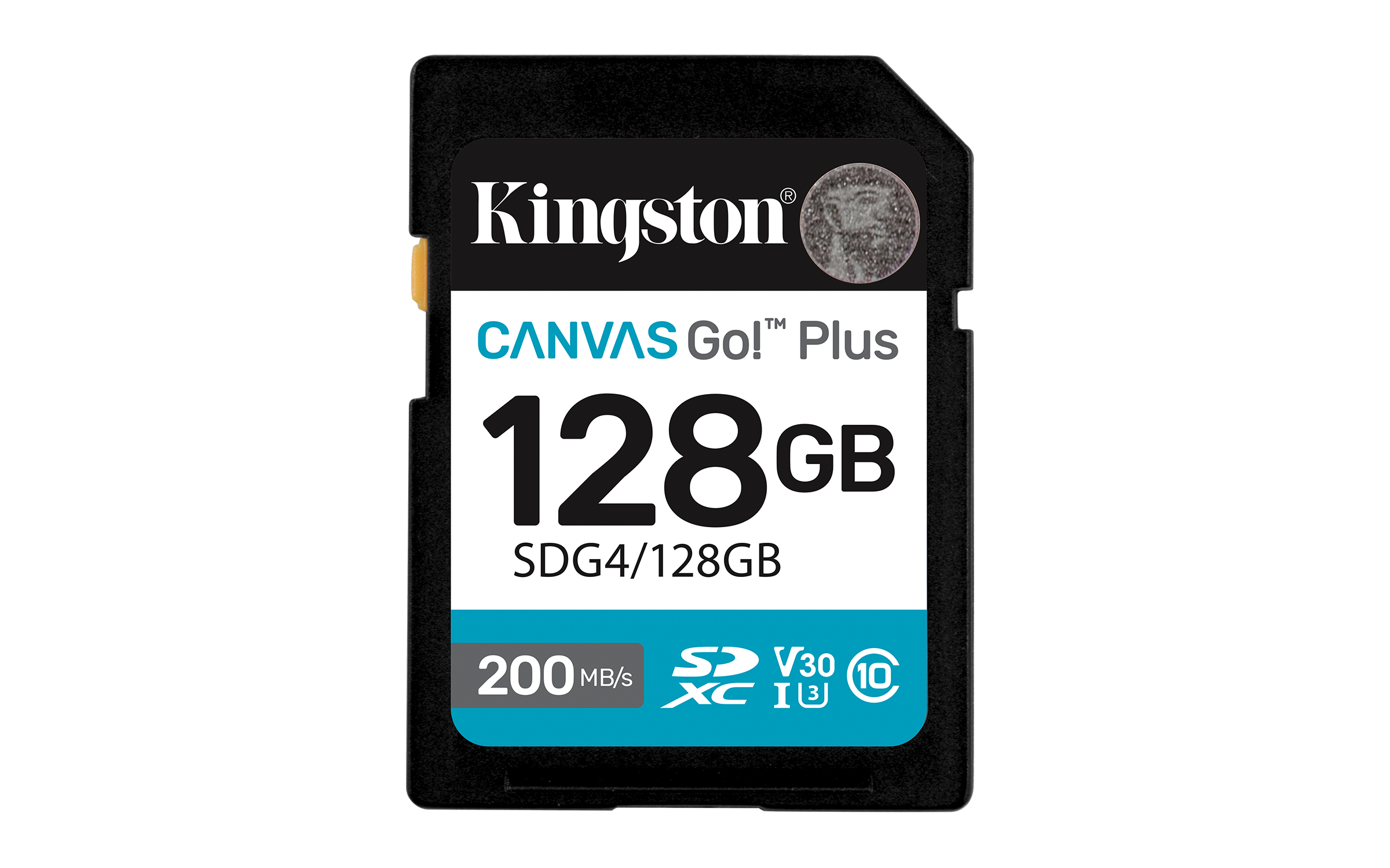 Kingston Technology 128 Go SDXC Canvas Go Plus Gen4 200 Mo/s C10 UHS-I U3 V30 Kingston Technology 128 Go SDXC Canvas Go Plus Gen4 200 Mo/s C10 UHS-I U3 V30