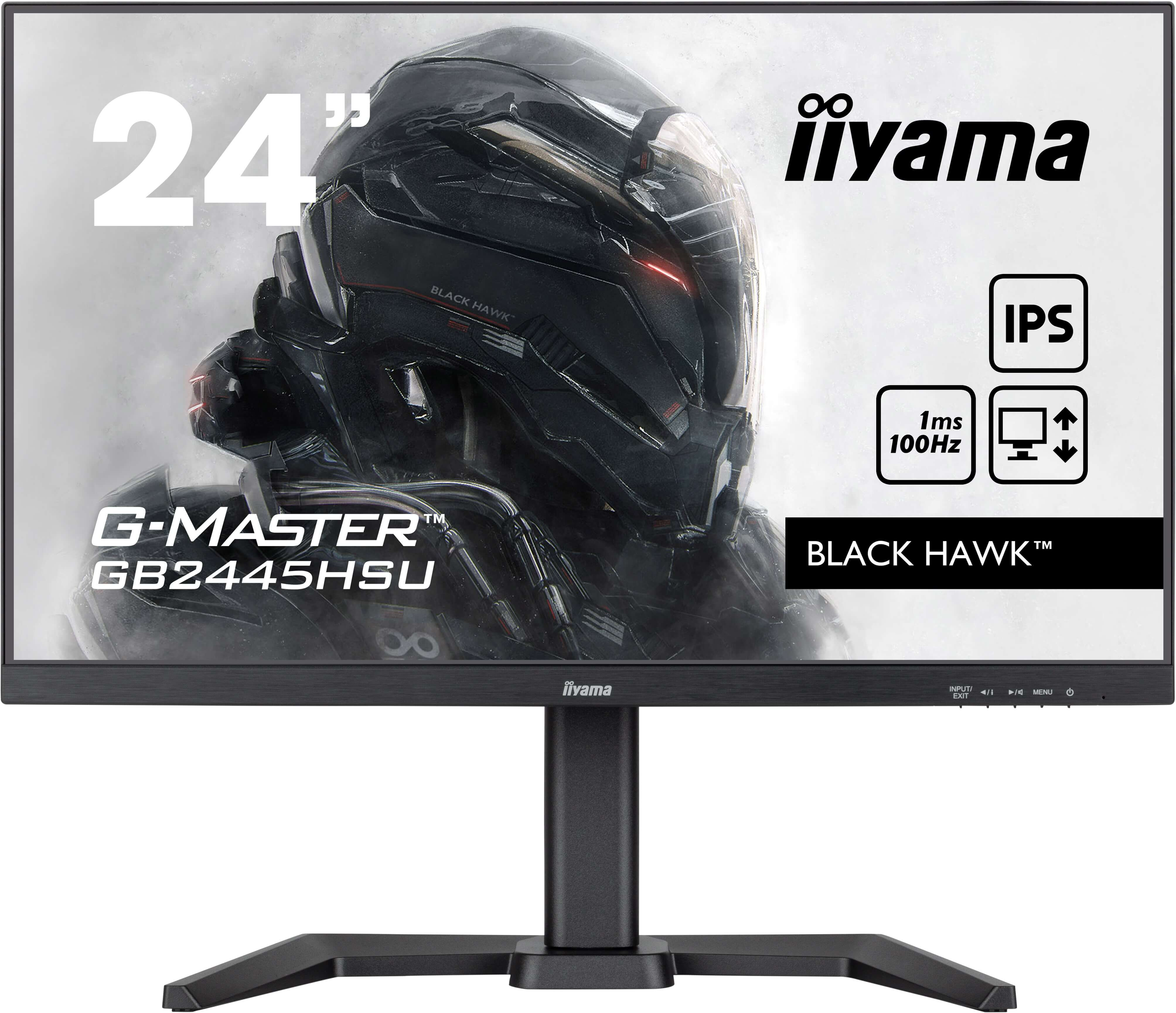 iiyama G-MASTER GB2445HSU-B2 LED display 60,5 cm (23.8") 1920 x 1080 pixels Full HD Noir iiyama G-MASTER GB2445HSU-B2 LED display 60,5 cm (23.8") 1920 x 1080 pixels Full HD Noir