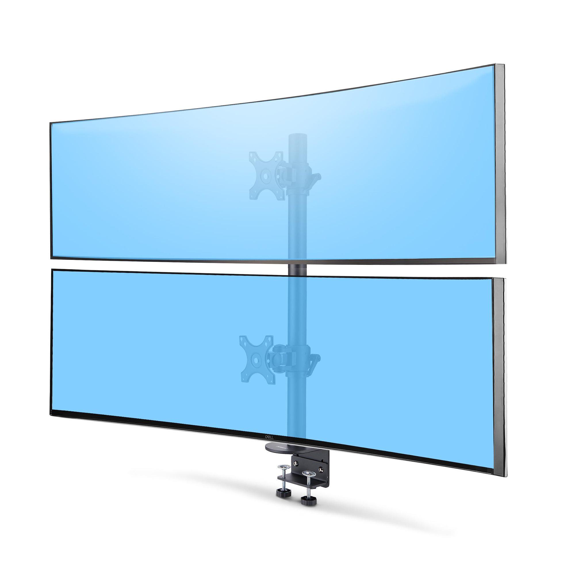 StarTech.com Support de Bureau pour 2 Moniteurs Empilés Verticalement, Double 49", Poids total 32kg, Pince en C, Support pour 2 Écrans, Système VESA à Dégagement Rapide, Écran Large 16:9/Ultrawide 32:9, TAA StarTech.com Support de Bureau pour 2 Moniteurs Empilés Verticalement, Double 49", Poids total 32kg, Pince en C, Support pour 2 Écrans, Système VESA à Dégagement Rapide, Écran Large 16:9/Ultrawide 32:9, TAA