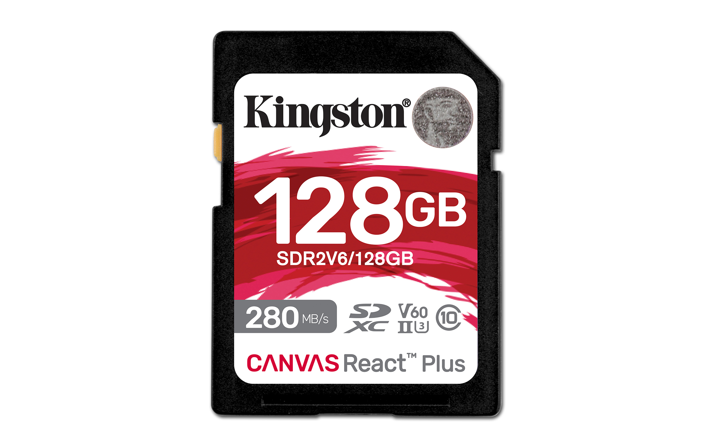 Kingston Technology 128GB Canvas React Plus SDXC UHS-II 280R/100W U3 V60 for Full HD/4K Kingston Technology 128GB Canvas React Plus SDXC UHS-II 280R/100W U3 V60 for Full HD/4K