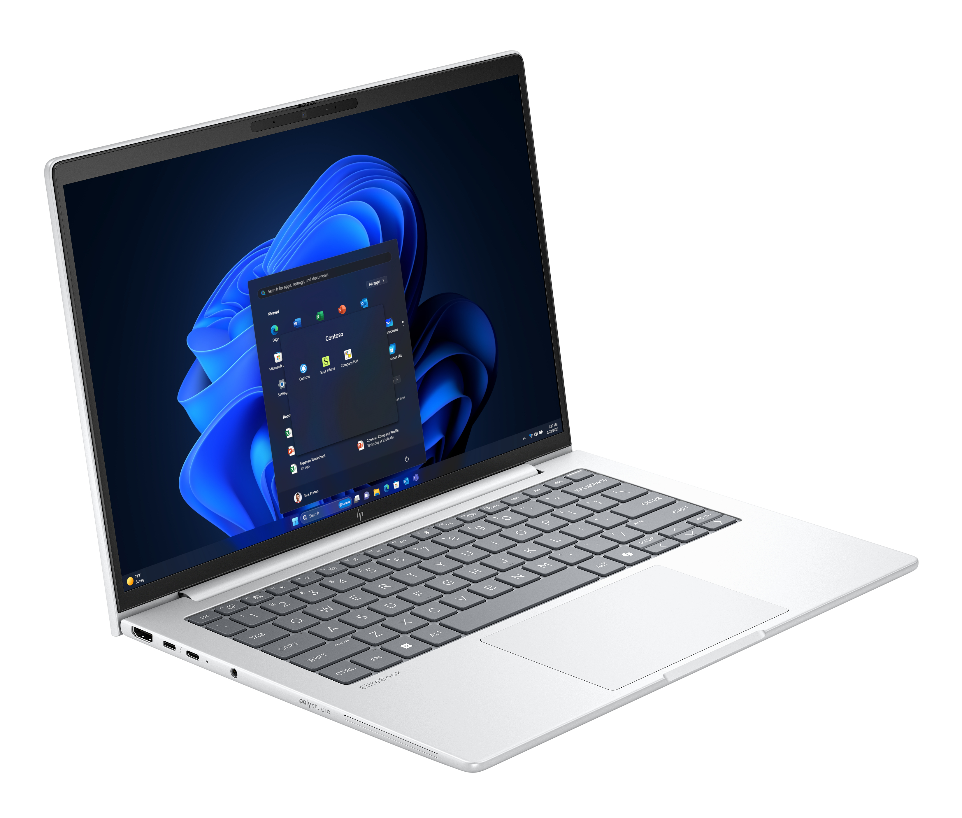 HP EliteBook 8 AD3S4ET#UUG laptop Intel Core Ultra 5 225U Ordinateur portable 35,6 cm (14") WUXGA 16 Go DDR5-SDRAM 512 Go SSD Wi-Fi 6E (802.11ax) Windows 11 Pro Argent