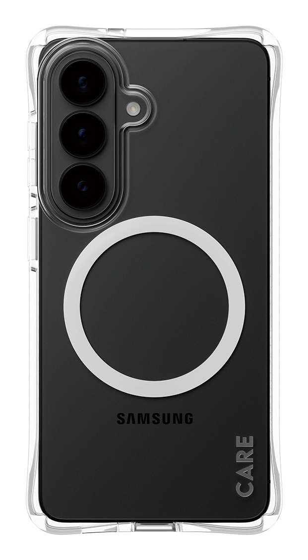 PanzerGlass CARE™ by ® Samba Case Transparent w. White Qi Samsung Galaxy S26 coque de protection pour téléphones portables 16 cm (6.3") Housse