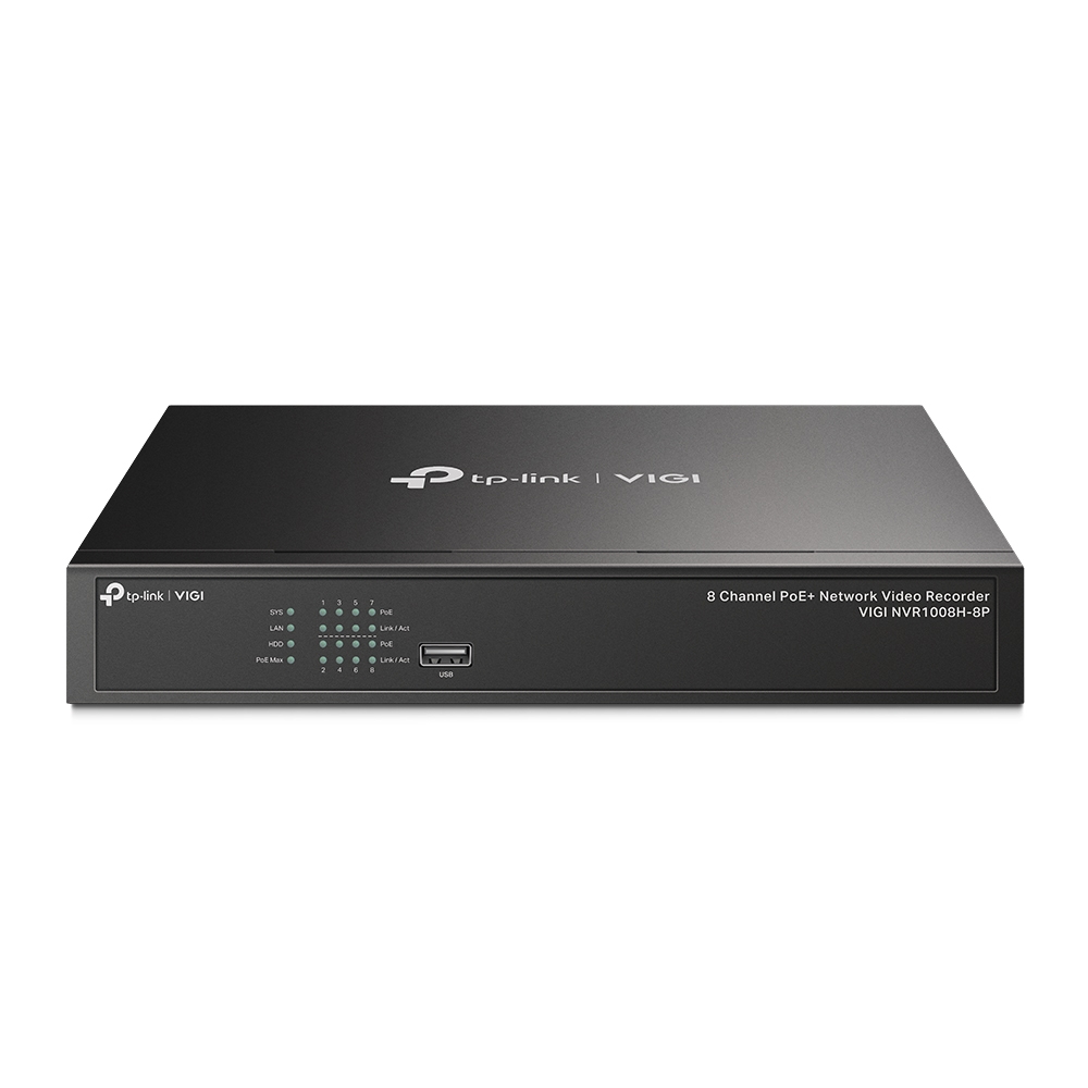 TP-Link VIGI NVR1008H-8P Enregistreur vidéo sur réseau Noir TP-Link VIGI NVR1008H-8P Enregistreur vidéo sur réseau Noir