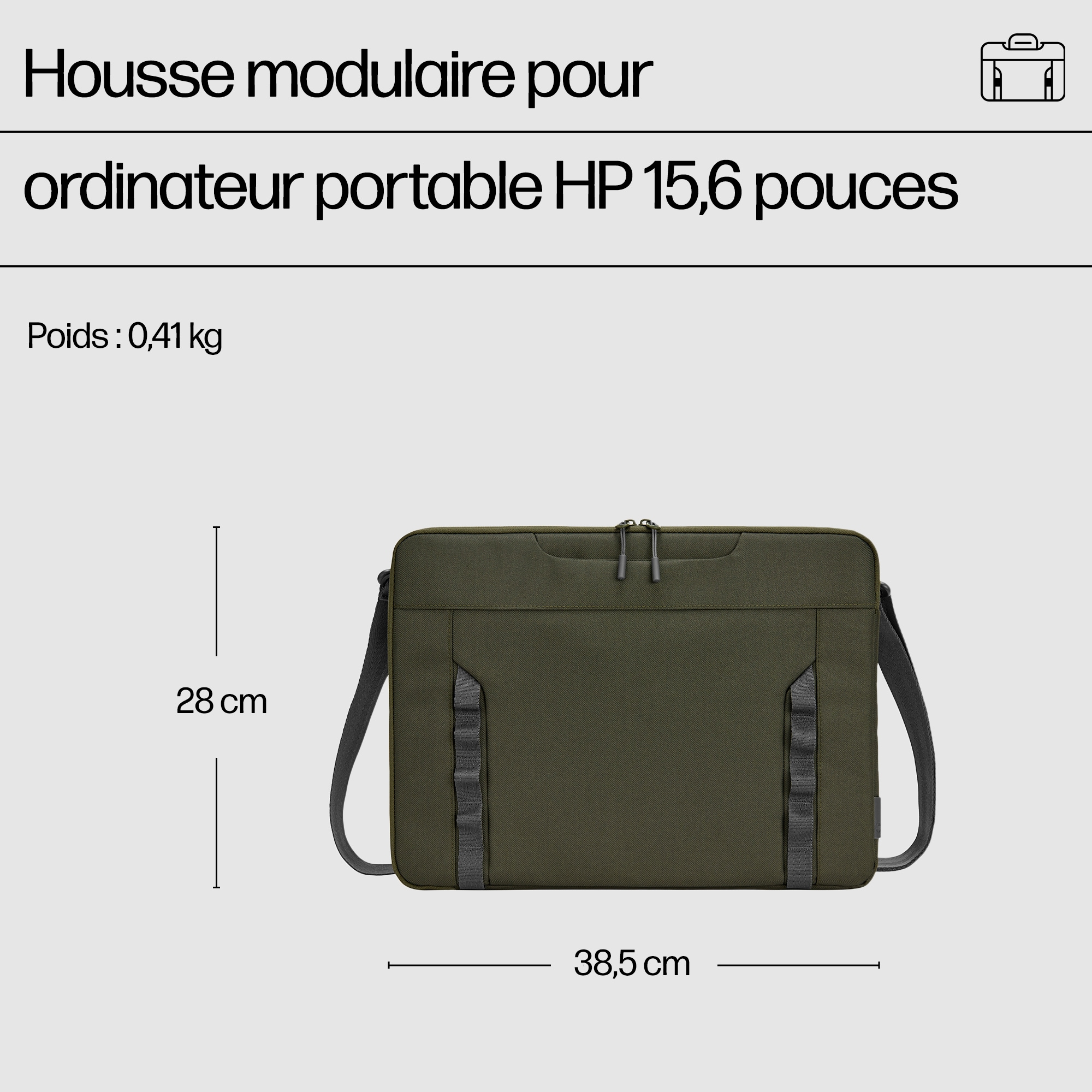 HP Housse modulaire pour PC portable 15,6 pouces HP Housse modulaire pour PC portable 15,6 pouces