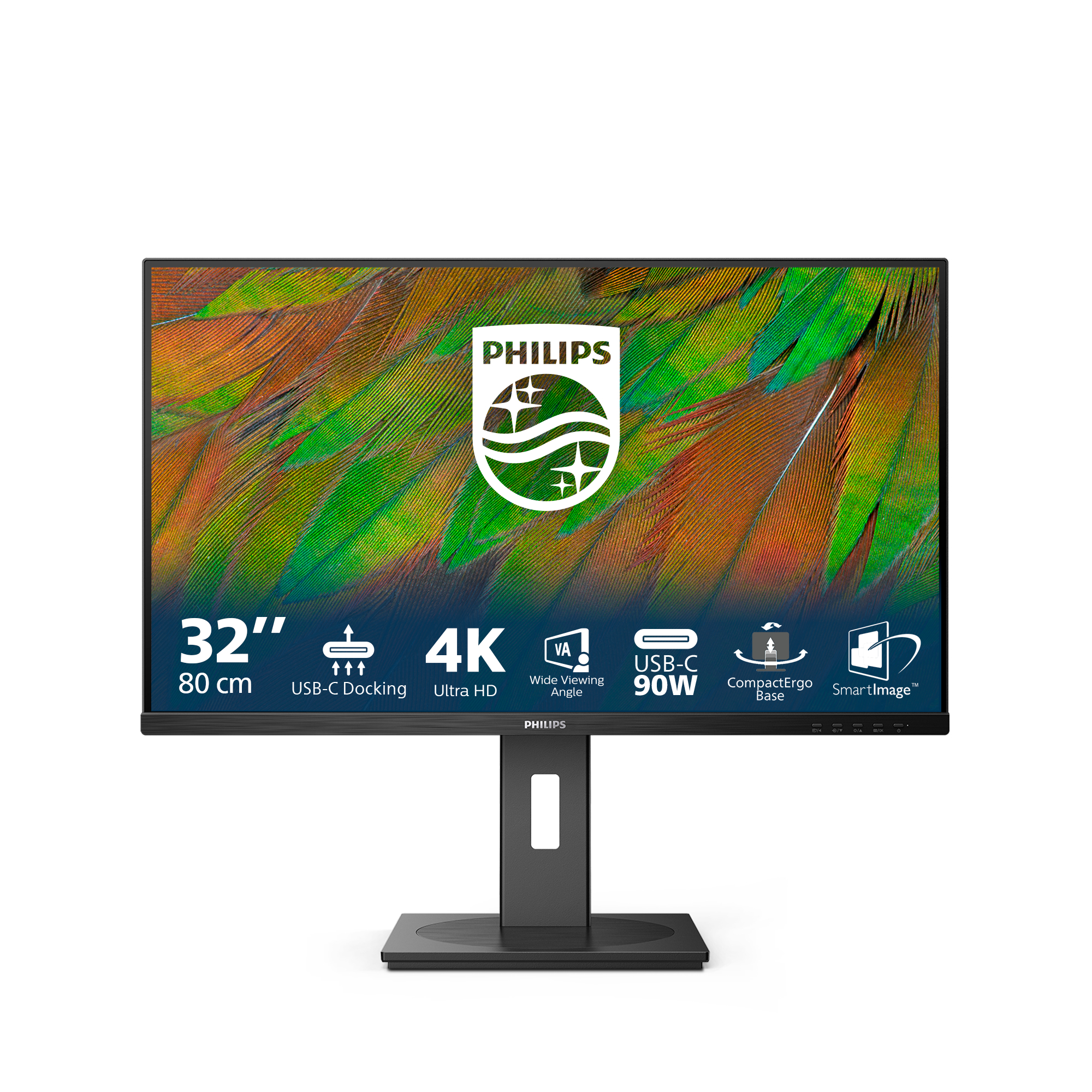 Philips 3000 series 32B1U3900/00 écran plat de PC 80 cm (31.5") 3840 x 2160 pixels 4K Ultra HD LCD Noir Philips 3000 series 32B1U3900/00 écran plat de PC 80 cm (31.5") 3840 x 2160 pixels 4K Ultra HD LCD Noir
