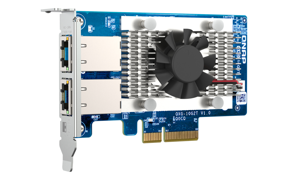 QNAP QXG-10G2T carte réseau Interne Ethernet 10000 Mbit/s QNAP QXG-10G2T carte réseau Interne Ethernet 10000 Mbit/s