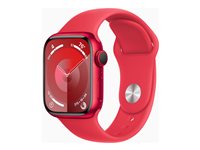 Apple Watch Series 9 41 mm Numérique 352 x 430 pixels Écran tactile 4G Rouge Wifi GPS (satellite)