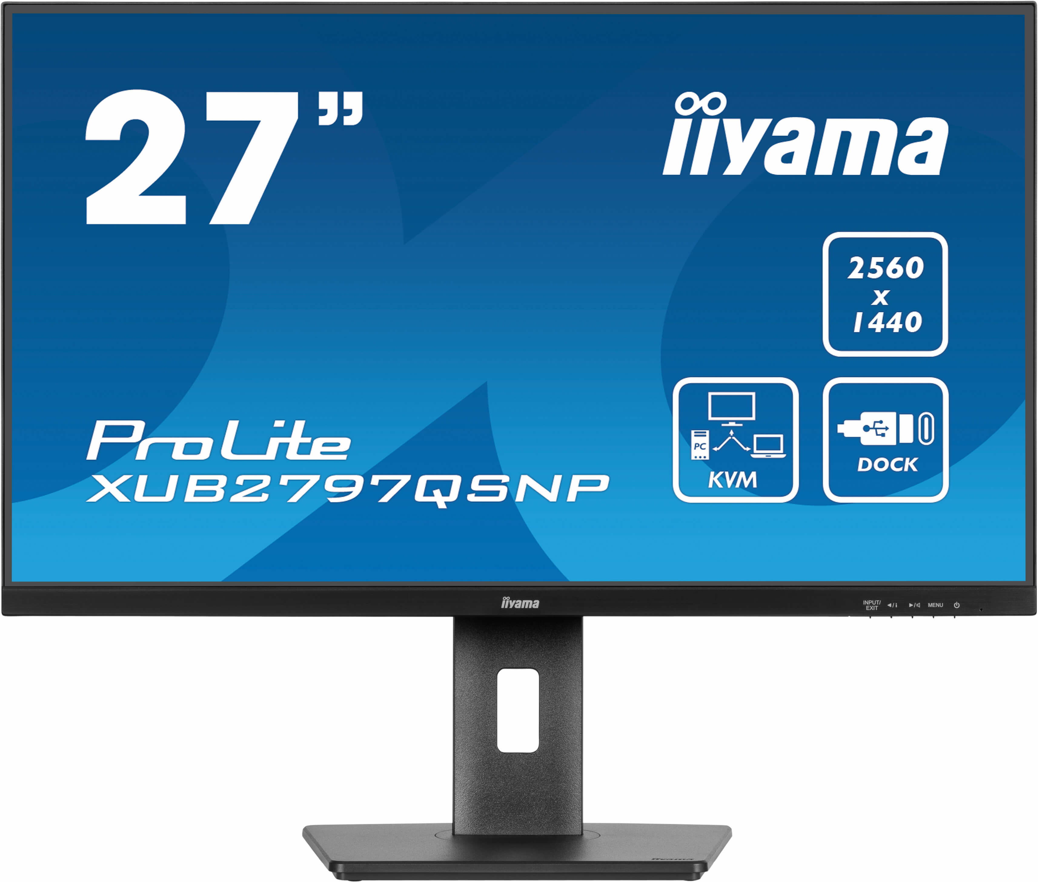 iiyama ProLite XUB2797QSNP-B1 écran plat de PC 68,6 cm (27") 2560 x 1440 pixels Wide Quad HD LED Noir iiyama ProLite XUB2797QSNP-B1 écran plat de PC 68,6 cm (27") 2560 x 1440 pixels Wide Quad HD LED Noir