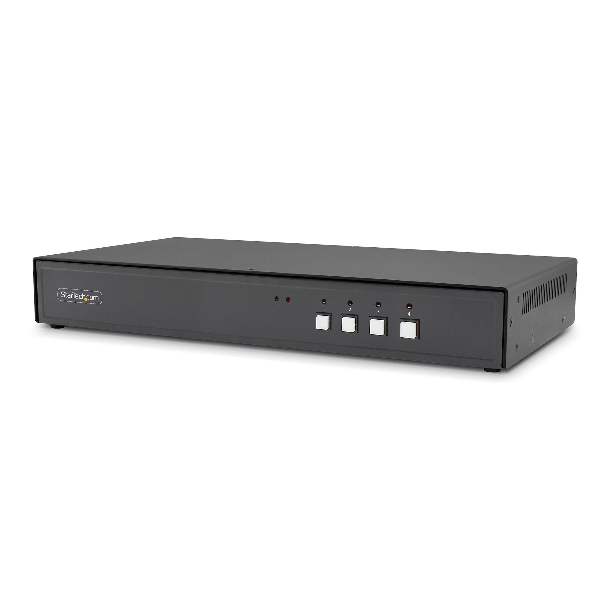 StarTech.com Switch KVM Sécurisé à 4 Ports pour 2 Moniteurs, 1x Entrée DisplayPort vers 2x Sorties HDMI, 4K 30 Hz, KVM de Bureau NIAP 4.0, Boîtier Métallique, Port CAC, Made in USA