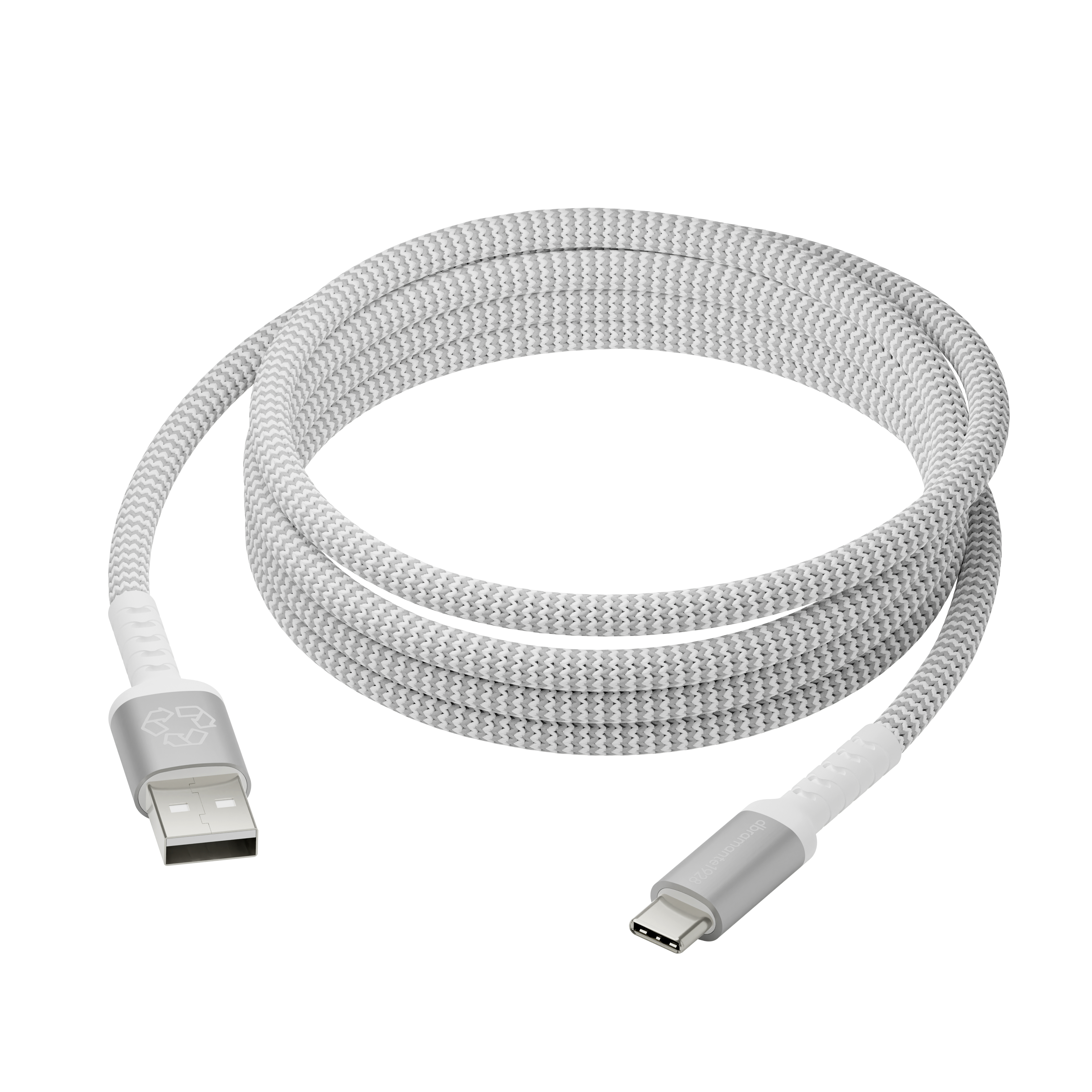 dbramante1928 CB25ACGR7118 câble USB USB 2.0 2,5 m USB A USB C Blanc dbramante1928 CB25ACGR7118 câble USB USB 2.0 2,5 m USB A USB C Blanc