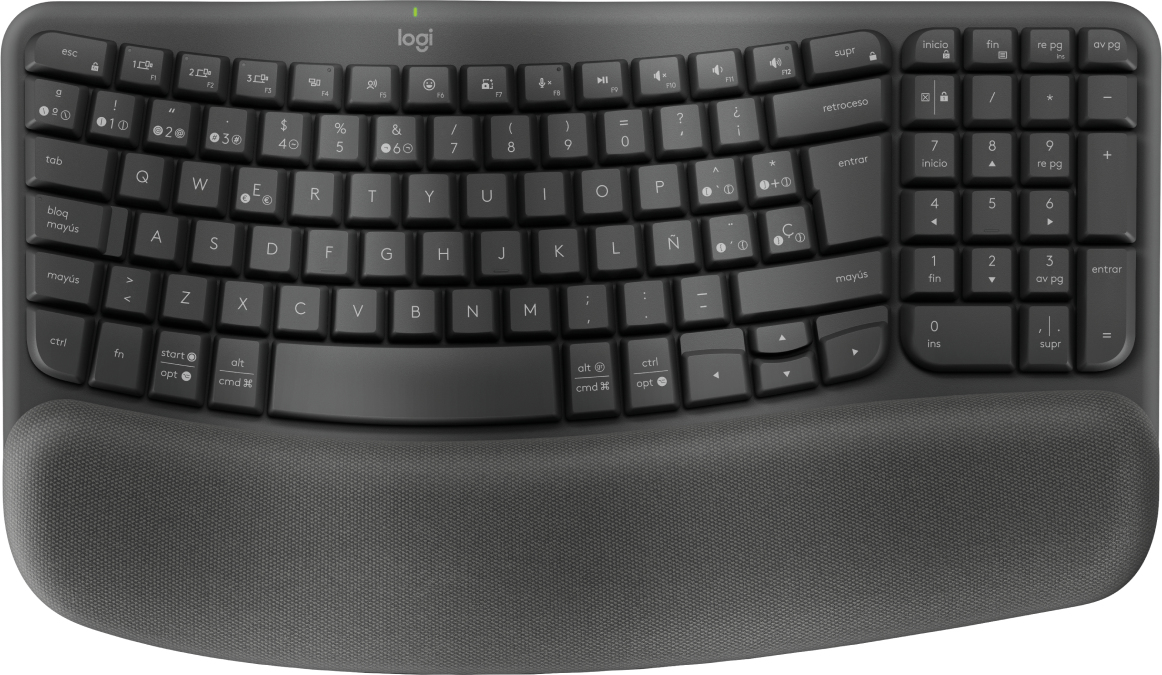 Logitech Wave Keys for Business clavier RF sans fil + Bluetooth QWERTZ Suisse Graphite