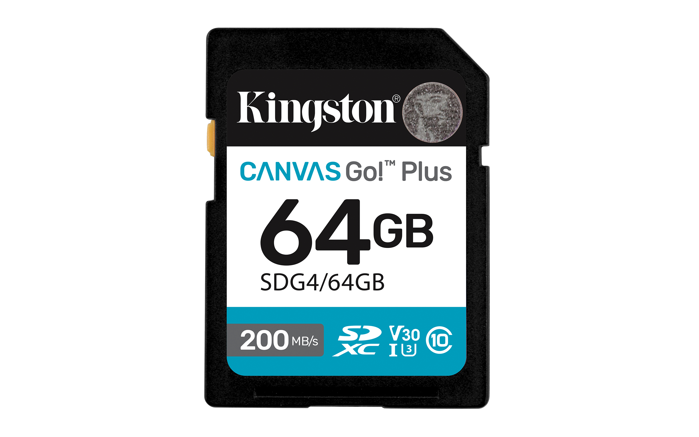 Kingston Technology 64 Go SDXC Canvas Go Plus Gen4 200 Mo/s C10 UHS-I U3 V30