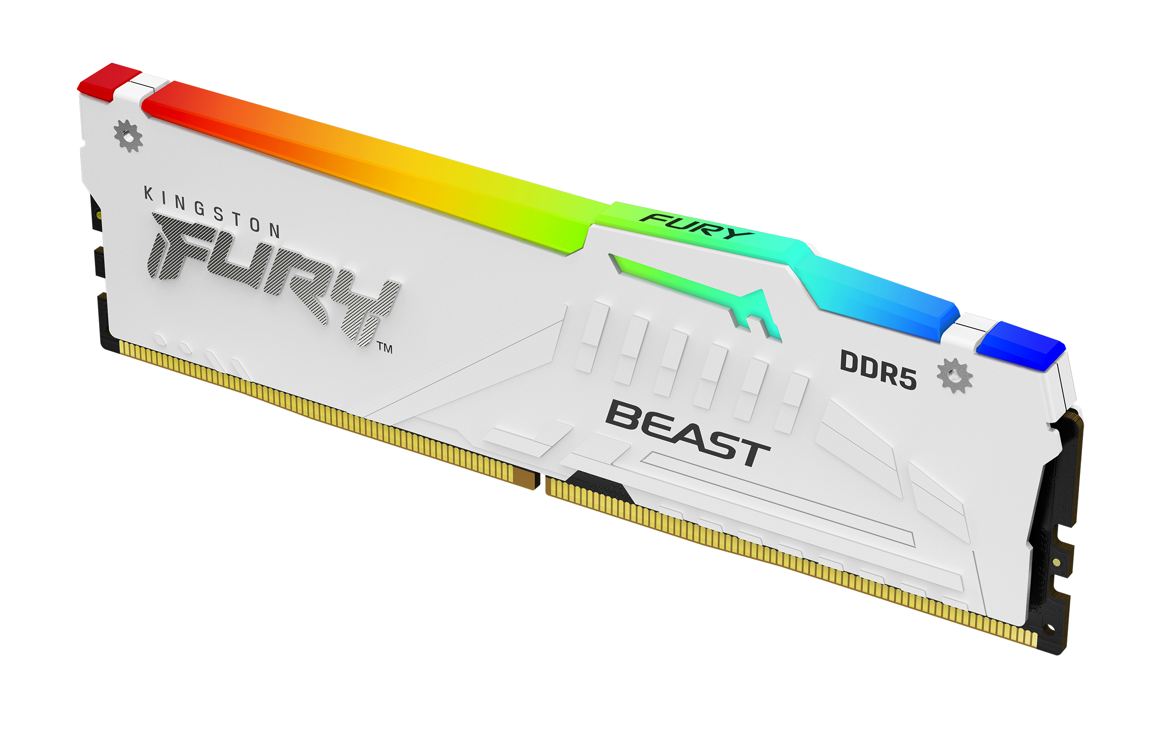 Kingston Technology FURY Beast 16GB 6400MT/s DDR5 CL32 DIMM White RGB EXPO