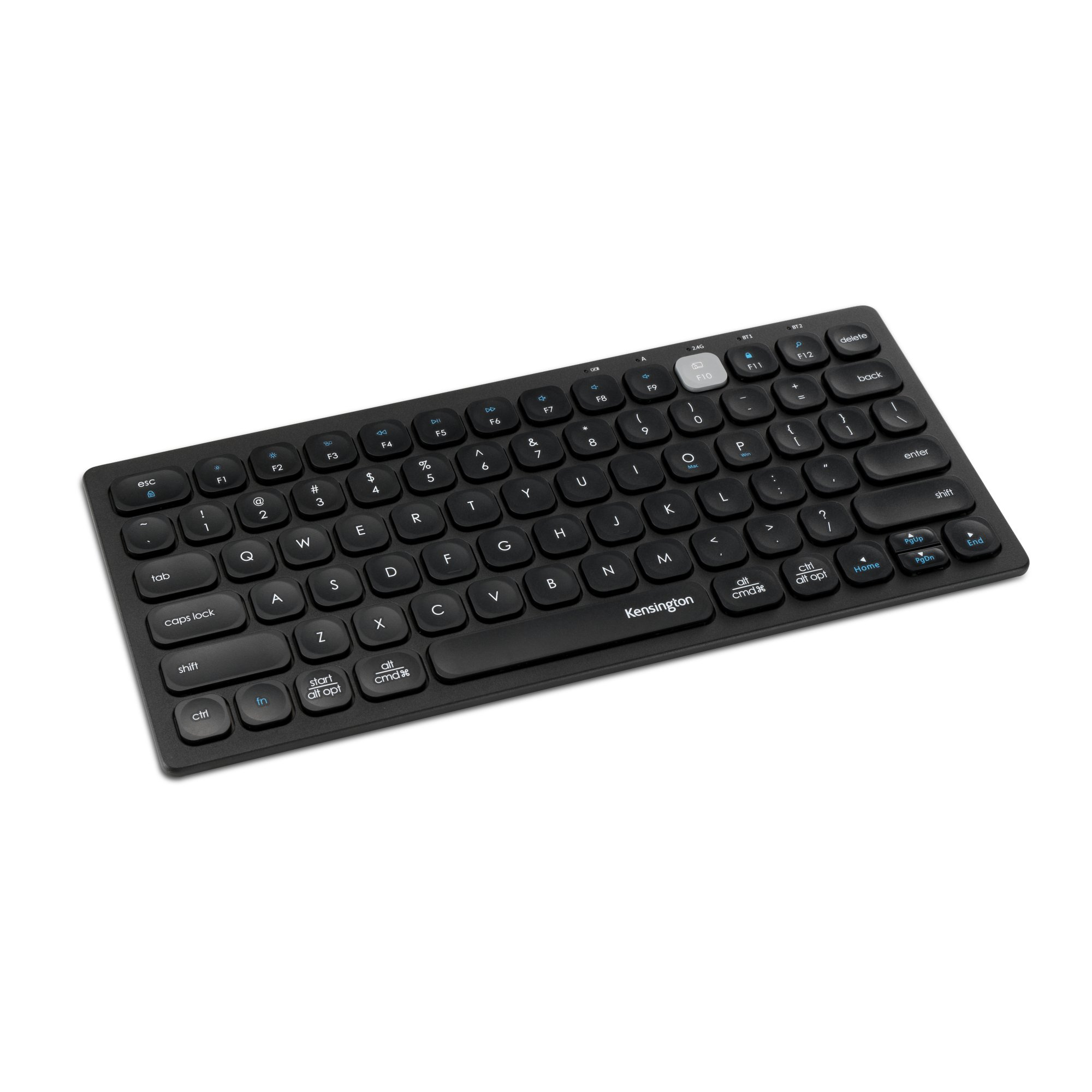 Kensington Multi-Device Dual Wireless Compact Keyboard clavier RF sans fil + Bluetooth QWERTY Anglais britannique Noir