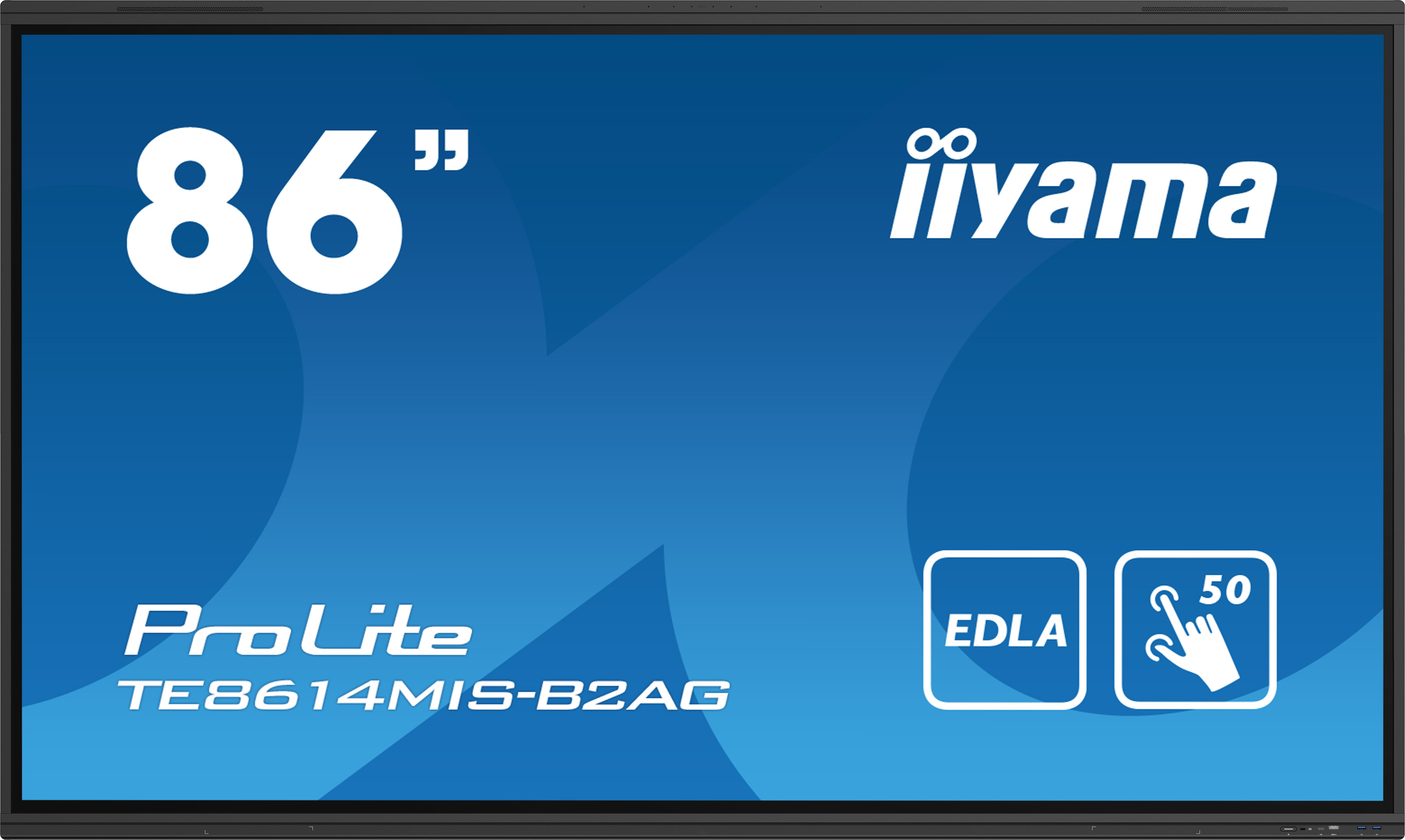 iiyama PROLITE TE8614MIS-B2AG Écran plat de signalisation numérique 2,17 m (85.6") Wifi 435 cd/m² 4K Ultra HD Noir Écran tactile Intégré dans le processeur Android 24/7 iiyama PROLITE TE8614MIS-B2AG Écran plat de signalisation numérique 2,17 m (85.6") Wifi 435 cd/m² 4K Ultra HD Noir Écran tactile Intégré dans le processeur Android 24/7