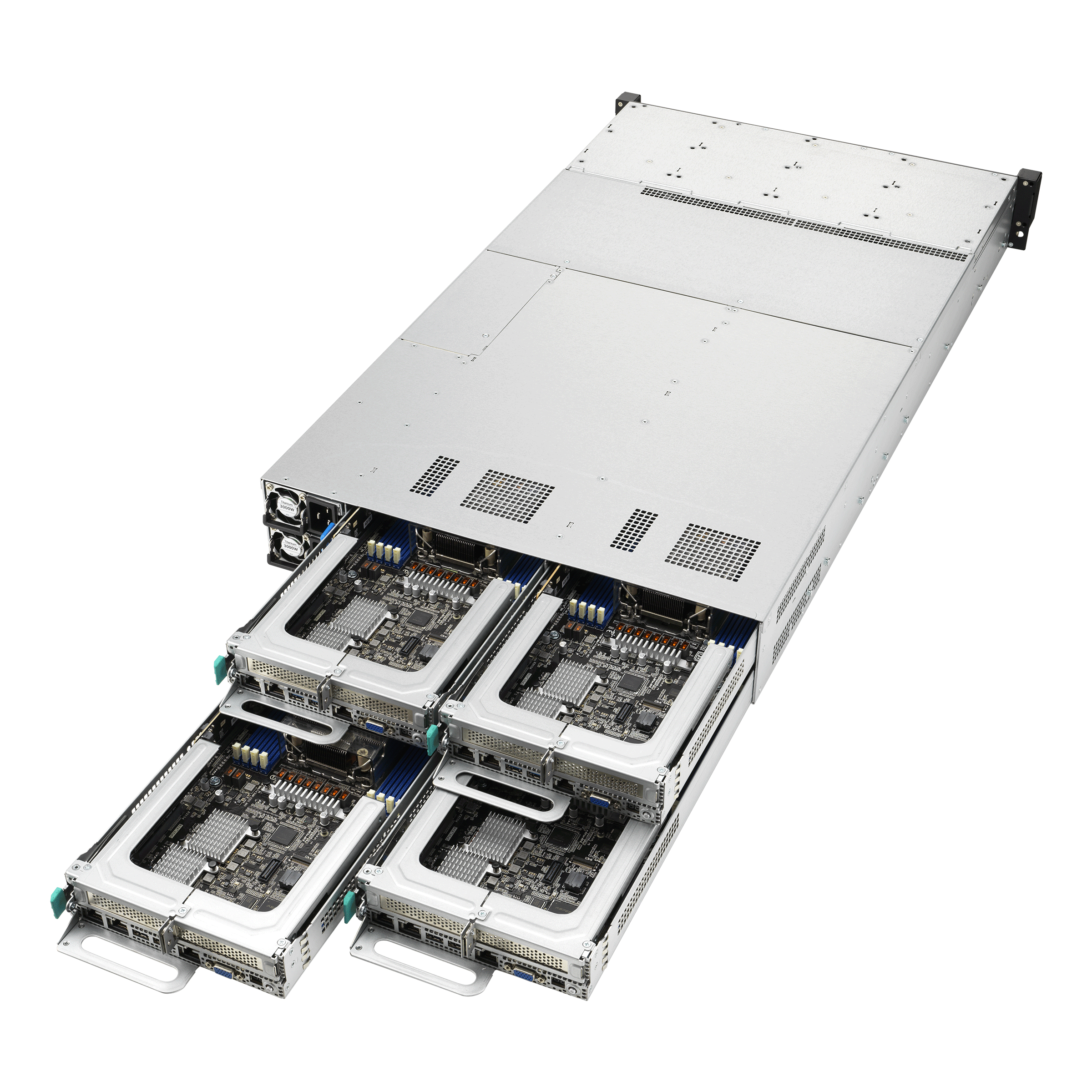 ASUS RS720Q-E11-RS8U Intel C741 LGA 4677 (Socket E) Rack (2 U) Noir, Argent