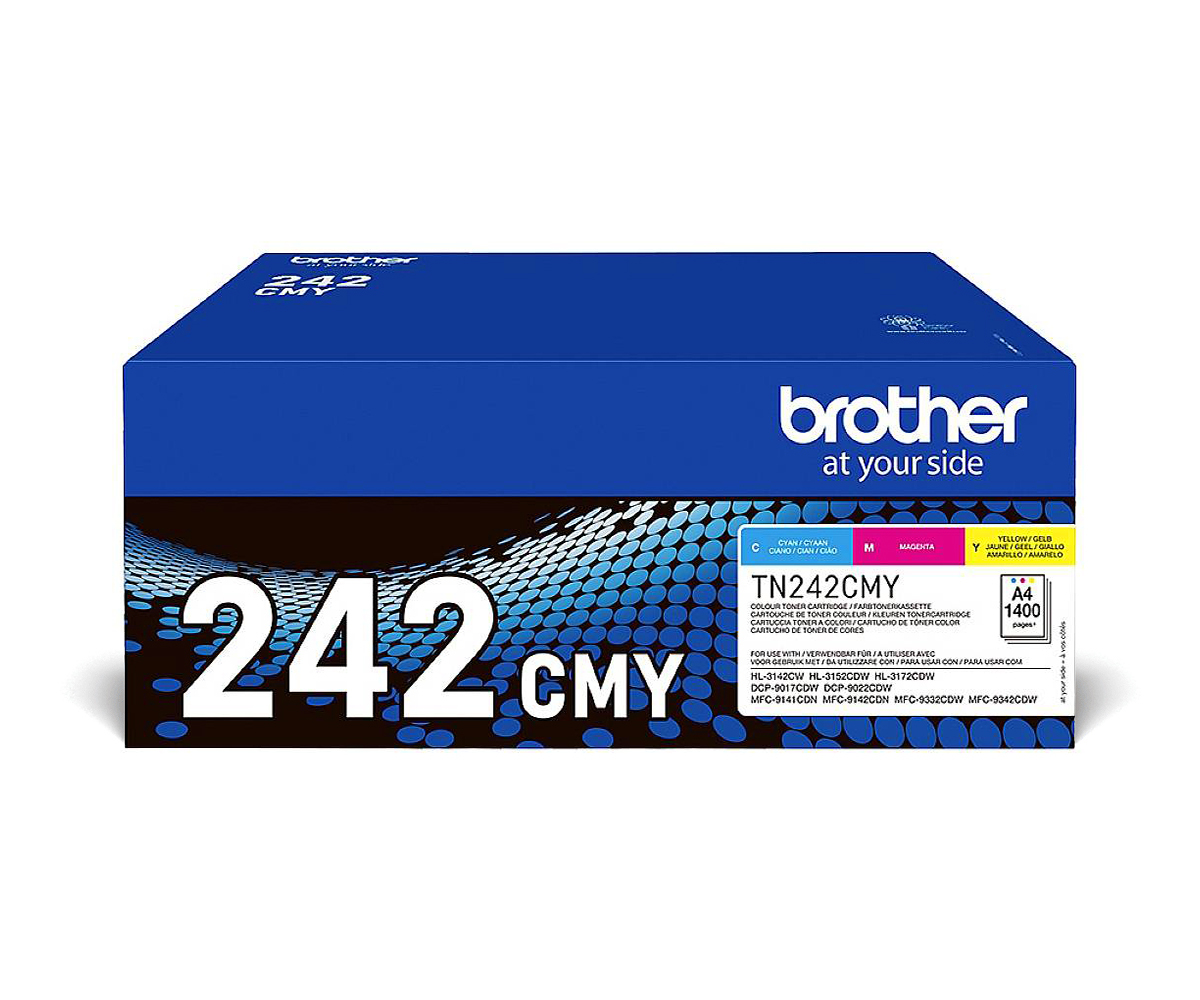 Brother TN-242CMY Cartouche de toner 1 pièce(s) Original Cyan, Magenta, Jaune Brother TN-242CMY Cartouche de toner 1 pièce(s) Original Cyan, Magenta, Jaune
