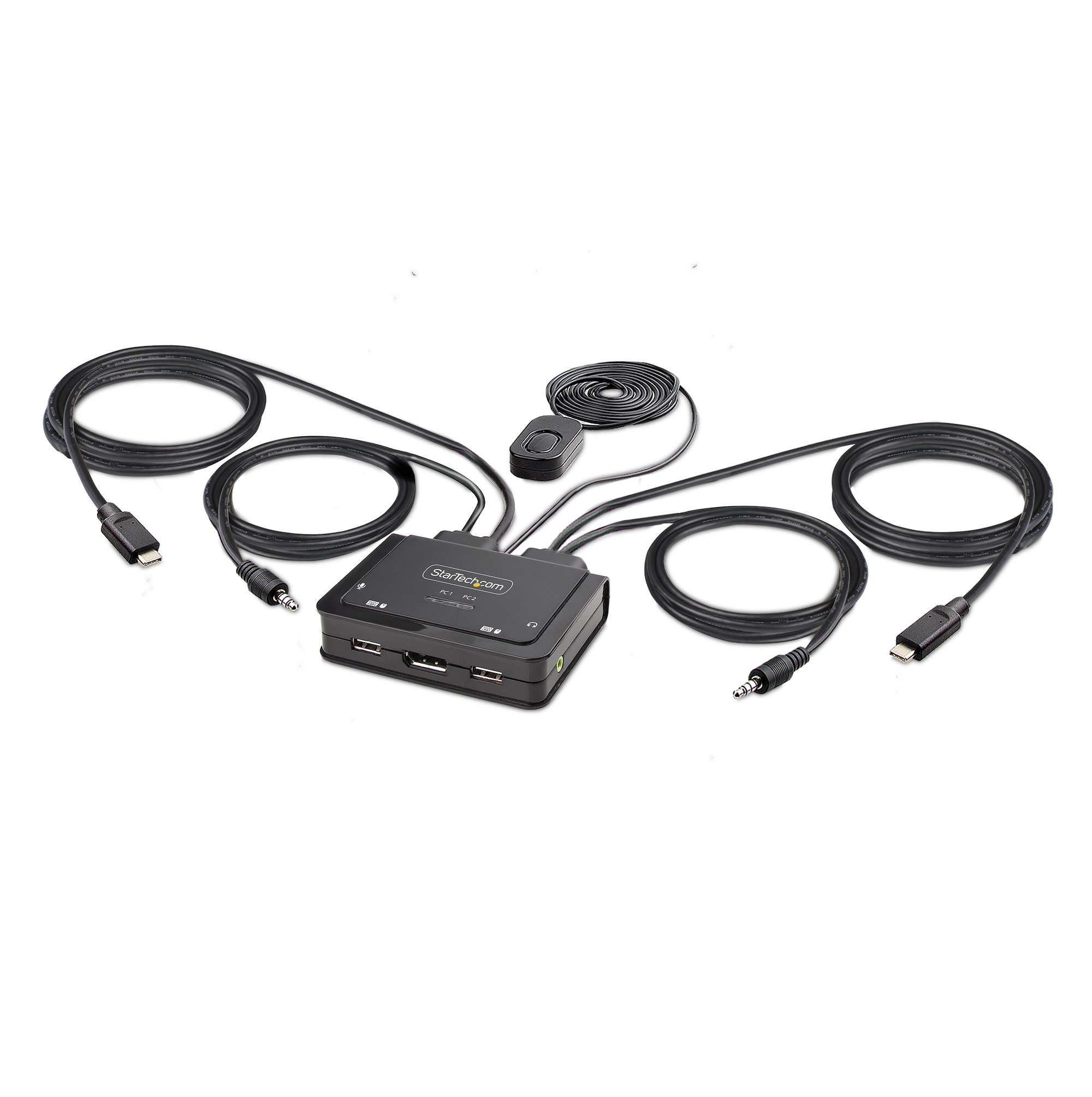StarTech.com C2-D46-UC2-CBL-KVM commutateur écran, clavier et souris Noir StarTech.com C2-D46-UC2-CBL-KVM commutateur écran, clavier et souris Noir