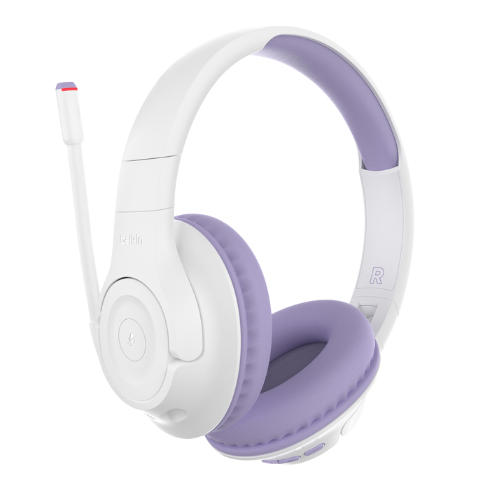 Belkin SOUNDFORMINSPIRE OVEREAR HEADSET LAV Casque Avec fil &sans fil Arceau Appels/Musique USB Type-C Bluetooth Lavande, Blanc Belkin SOUNDFORMINSPIRE OVEREAR HEADSET LAV Casque Avec fil &sans fil Arceau Appels/Musique USB Type-C Bluetooth Lavande, Blanc